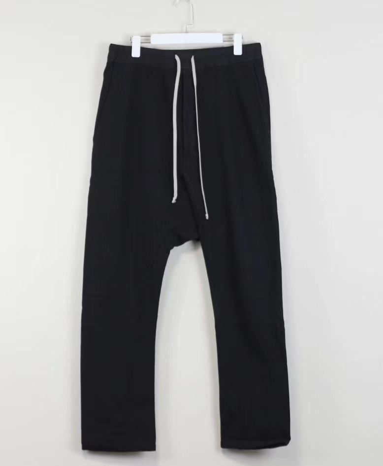 image of Rick Owens Double Line Basic Berlin Pants in Black, Men's (Size 36)