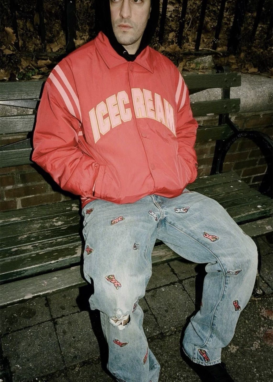 Billionaire Boys Club BBC ICECREAM Embroidered Baseball Jacket coat bober Size US L / EU 52-54 / 3 - 2 Thumbnail