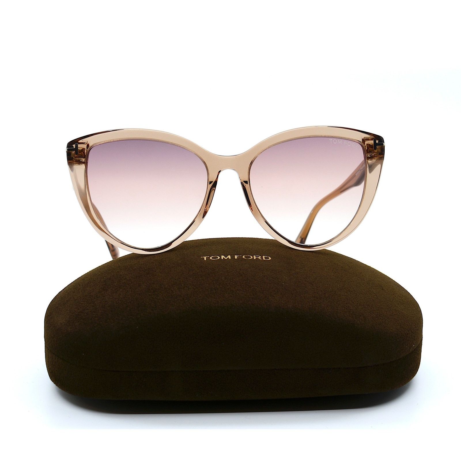 Tom Ford TOM FORD ISABELLA-0 TF915 45G PEACH PINK GRADIENT SUNGLASSES Size ONE SIZE - 8 Thumbnail