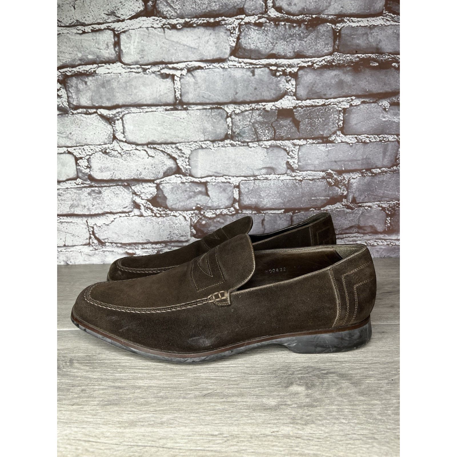 Bruno Magli Bruno Magli Brown Suede Leather Loafers Slip On Dress Shoes Size US 11.5 / EU 44-45 - 5 Thumbnail