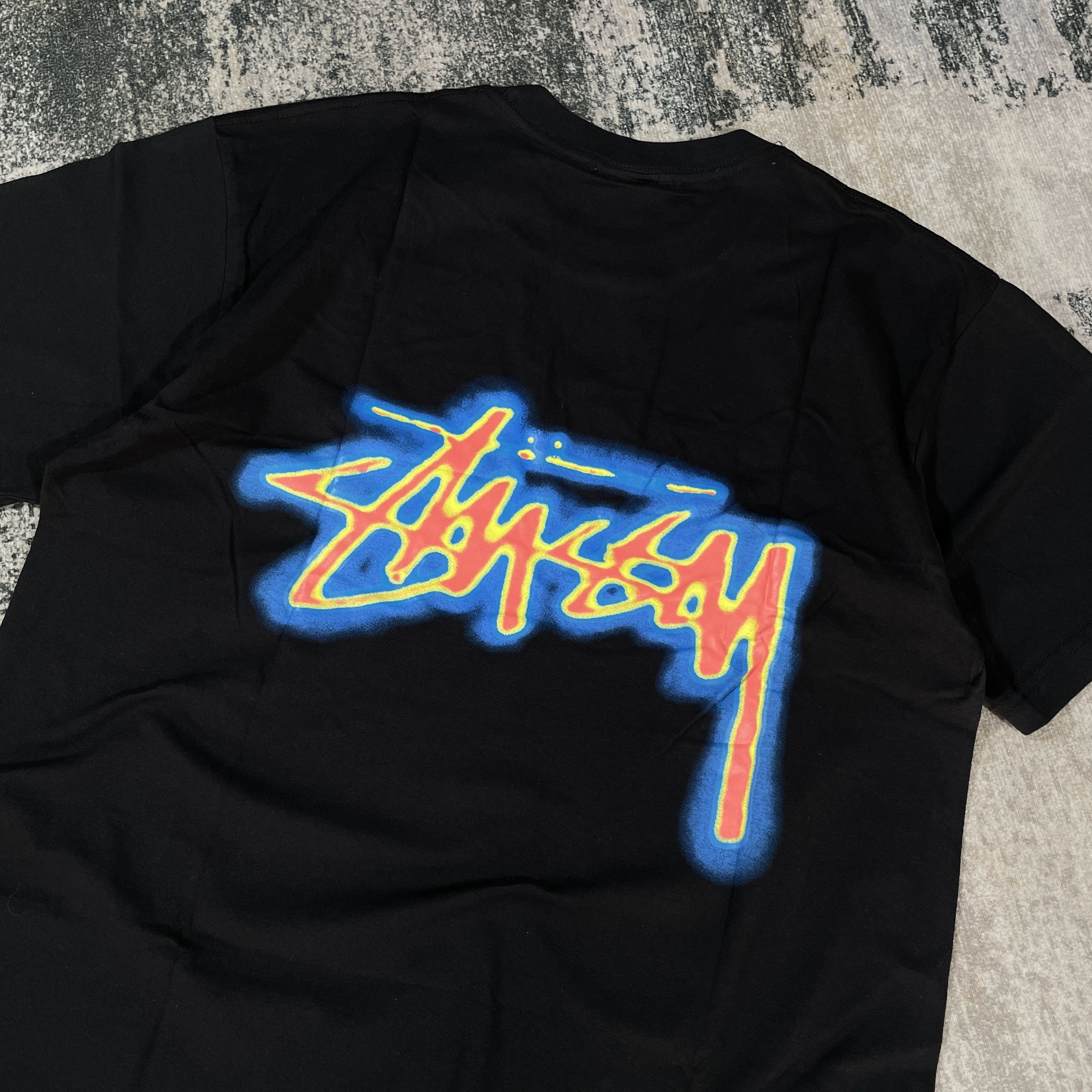 Stussy STUSSY THERMAL BIG STOCK TEE BLACK Size US M / EU 48-50 / 2 - 4 Thumbnail