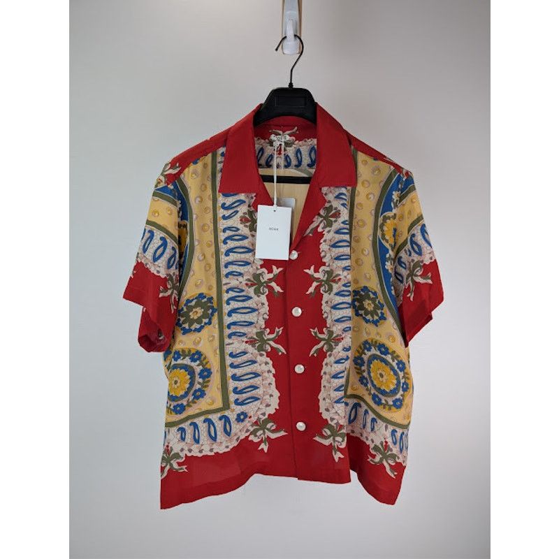 Bode o1rshd1 Bricolage Short Sleeve Shirt in Red Size US XXL / EU 58 / 5 - 2 Thumbnail