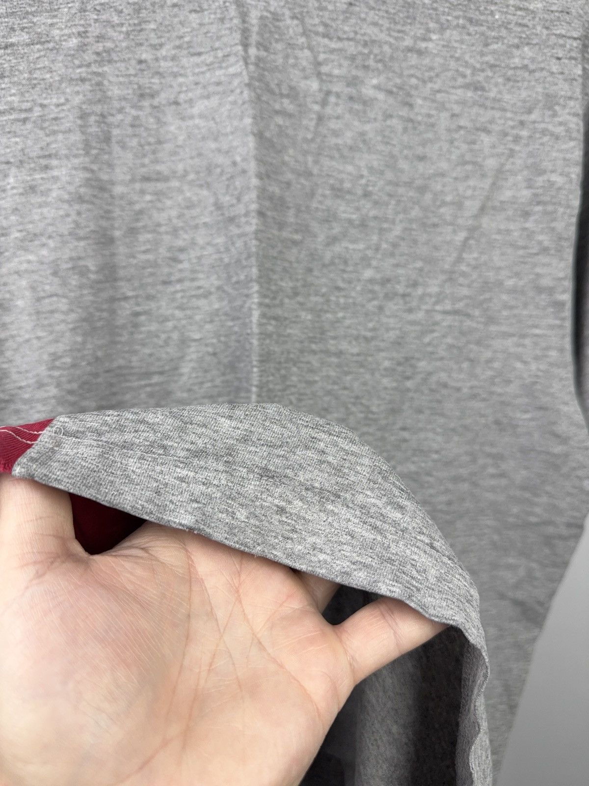 Quiksilver Retro 00s Quiksilver Ringer T-Shirt Grey Red Y2K Surf Tee Size US L / EU 52-54 / 3 - 13 Thumbnail