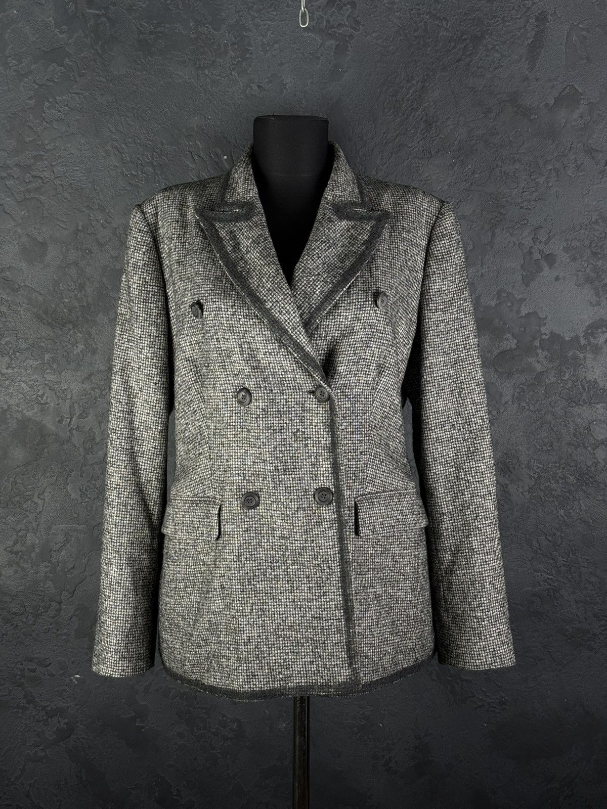 Boglioli BOGLIOLI Women’s Double - Breasted Wool Blazer Jacket Italy Size L / US 10 / IT 46 - 1 Thumbnail