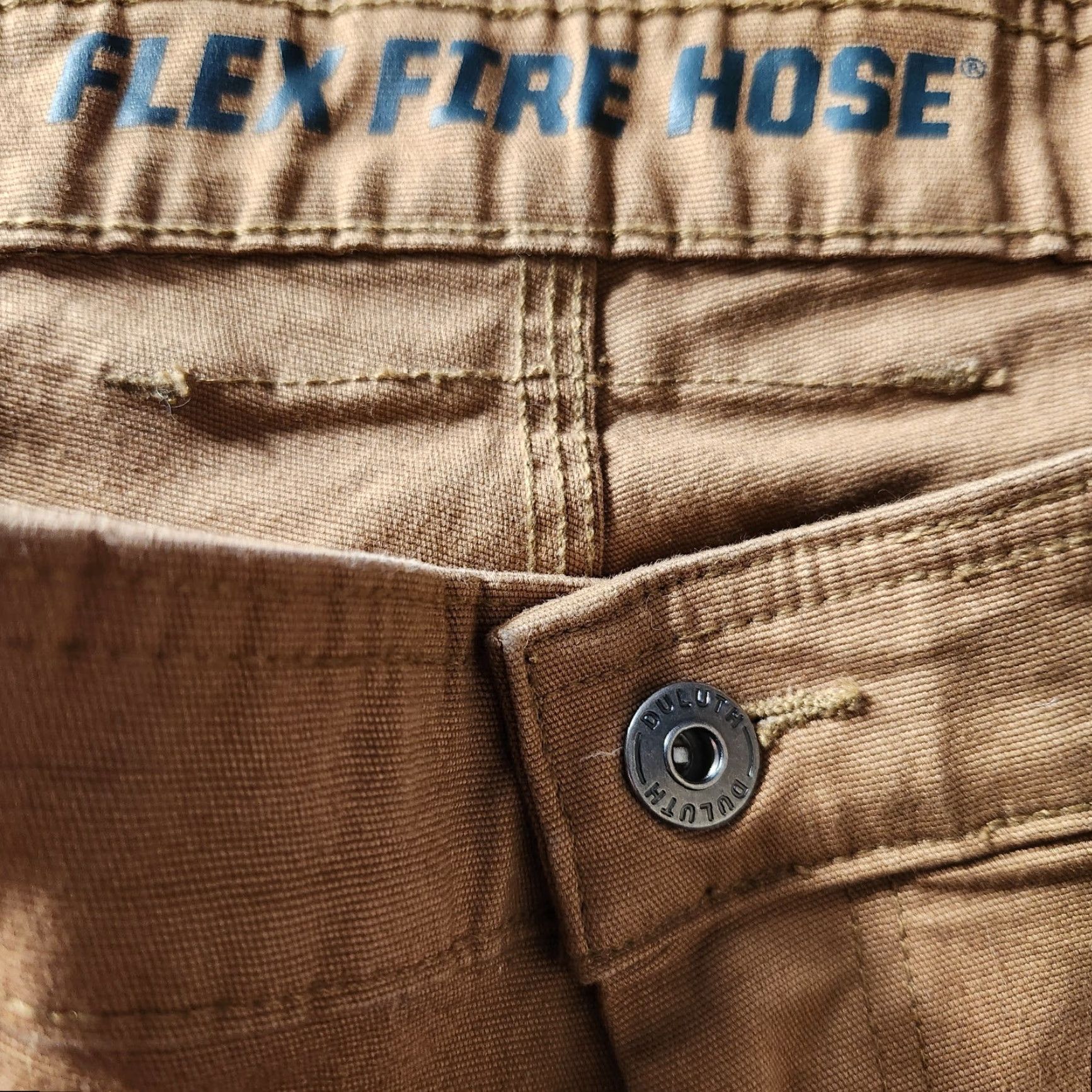 CO Duluth Trading Co Mens DuluthFlex Fire Hose Relaxed Fit 9" Cargo Shorts-Size 40 Brown Canvas Cargo Pocket 9" Inseam Mens Size US 40 / EU 56 - 6 Thumbnail