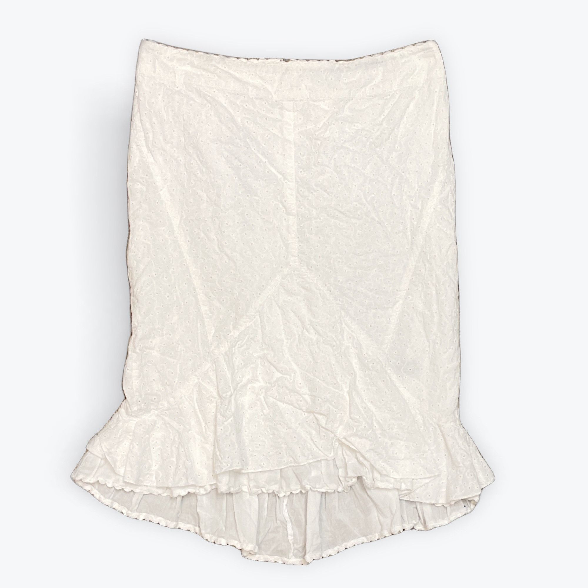 Other M - Y2K White Ruffled Skirt Size 31" - 1 Thumbnail
