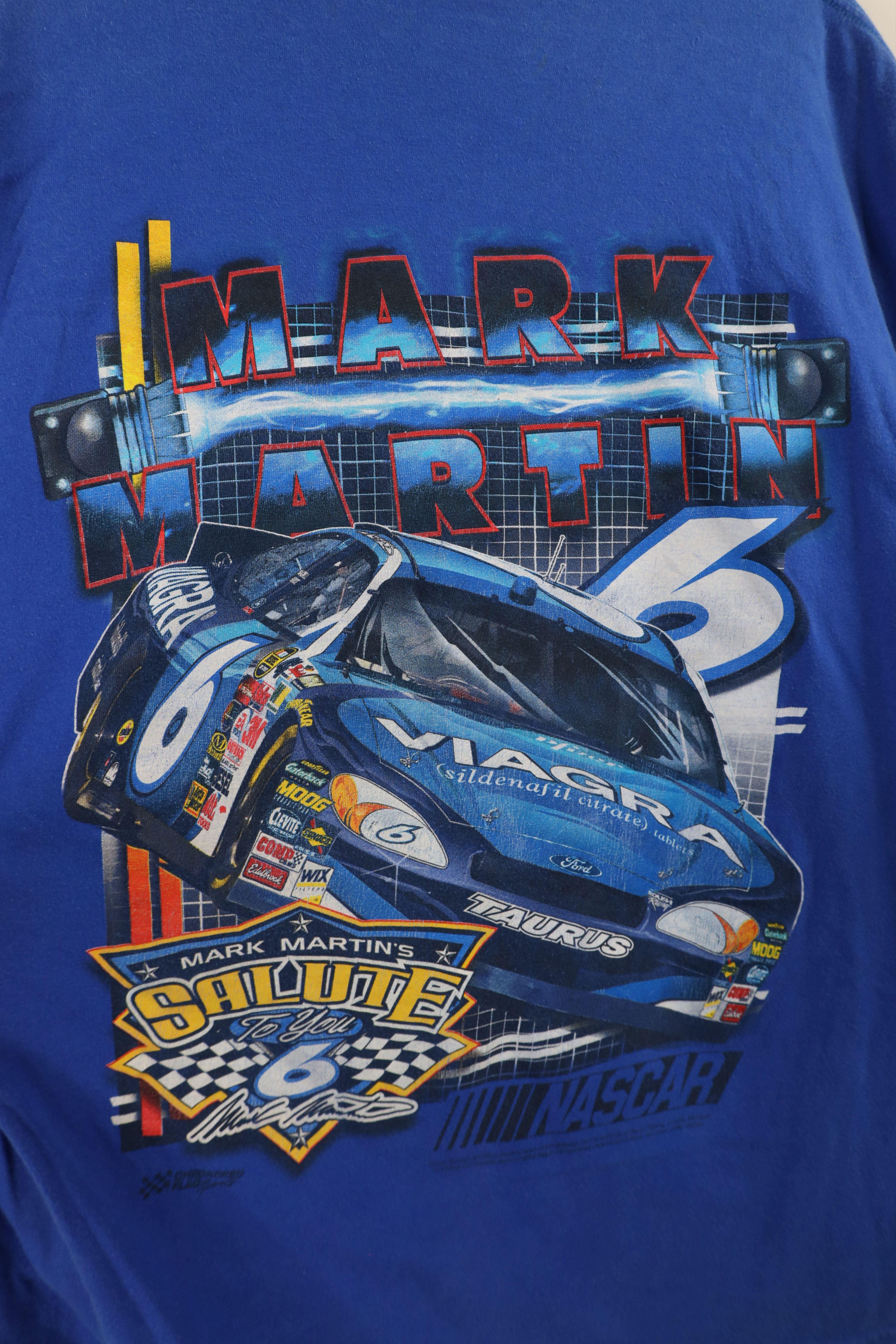 Vintage Vintage 90s Y2K NASCAR Martin Racing All Over Print T-Shirt Size US XL / EU 56 / 4 - 10 Thumbnail