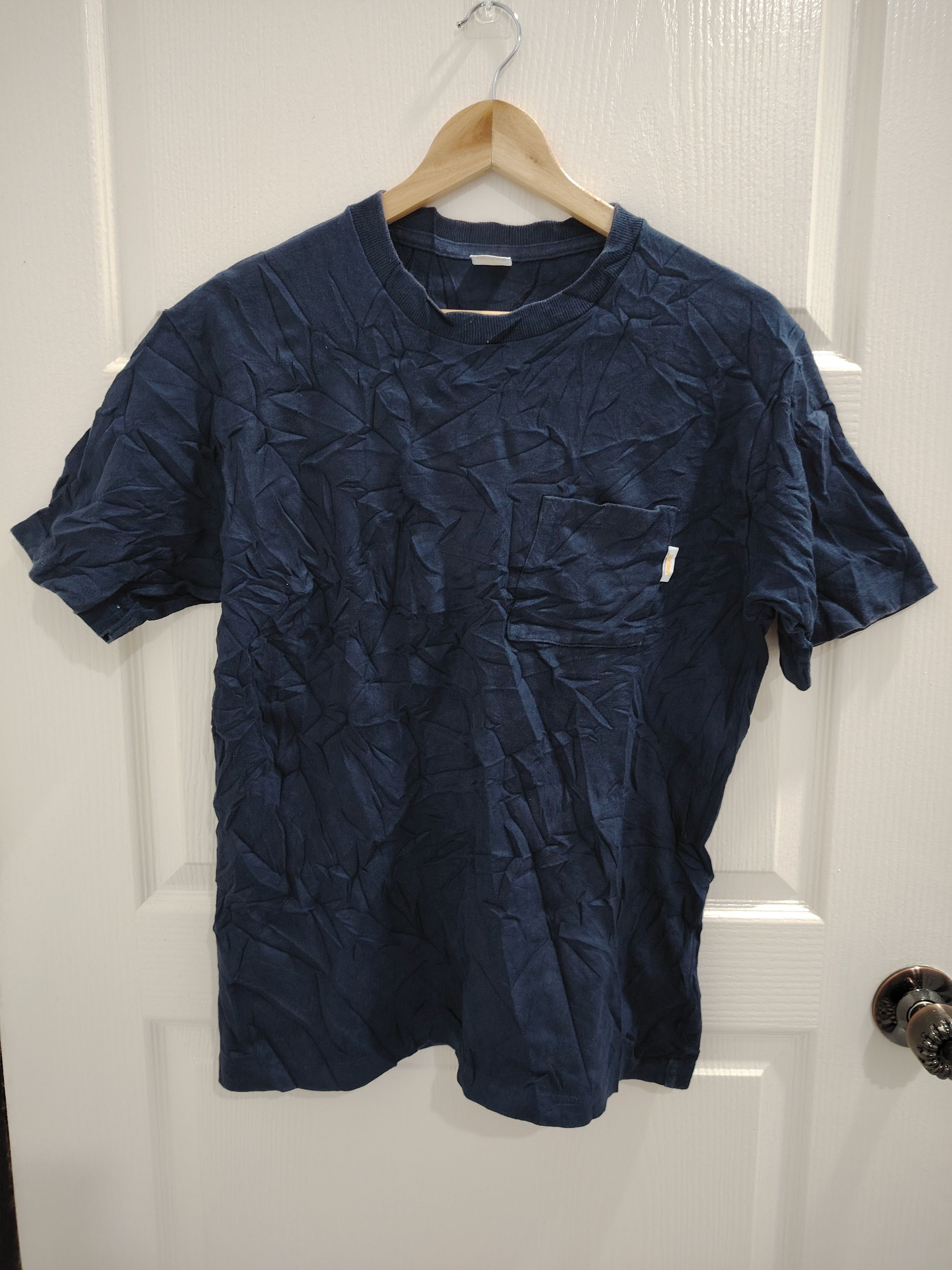 Denime Vtg Denime x Sportswear Single Pocket Heavy Cotton Tee Size US L / EU 52-54 / 3 - 1 Thumbnail