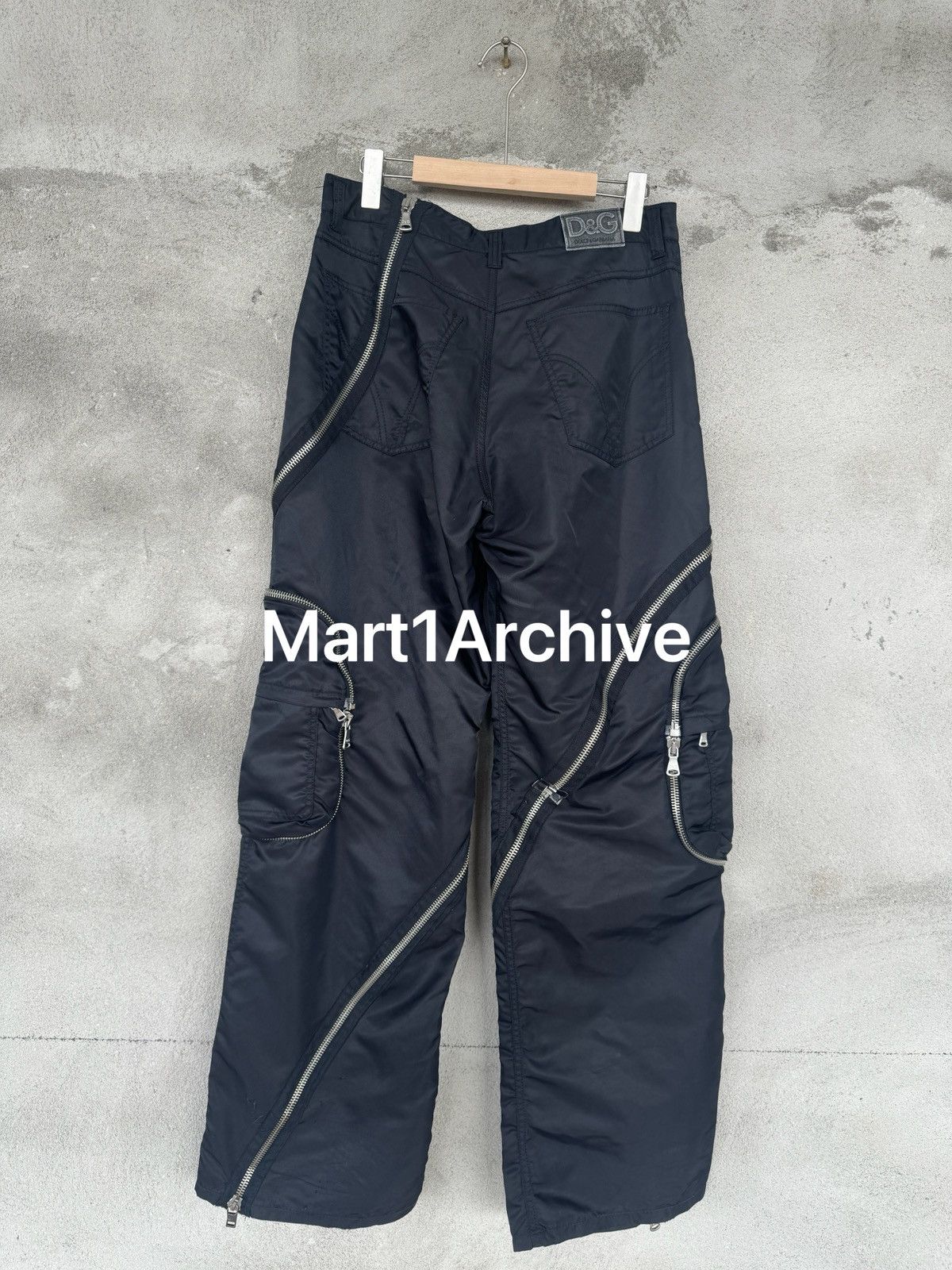 Dolce & Gabbana Dolce & Gabbana 04SS Zipper Spiral Tornado Cargo Pants Size US 34 / EU 50 - 2 Thumbnail