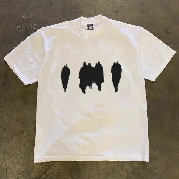 Japanese Brand Street Hip Hop Shadow Print Casual XL Short Sleeve T-Shirt Size US XL / EU 56 / 4 - 3 Thumbnail