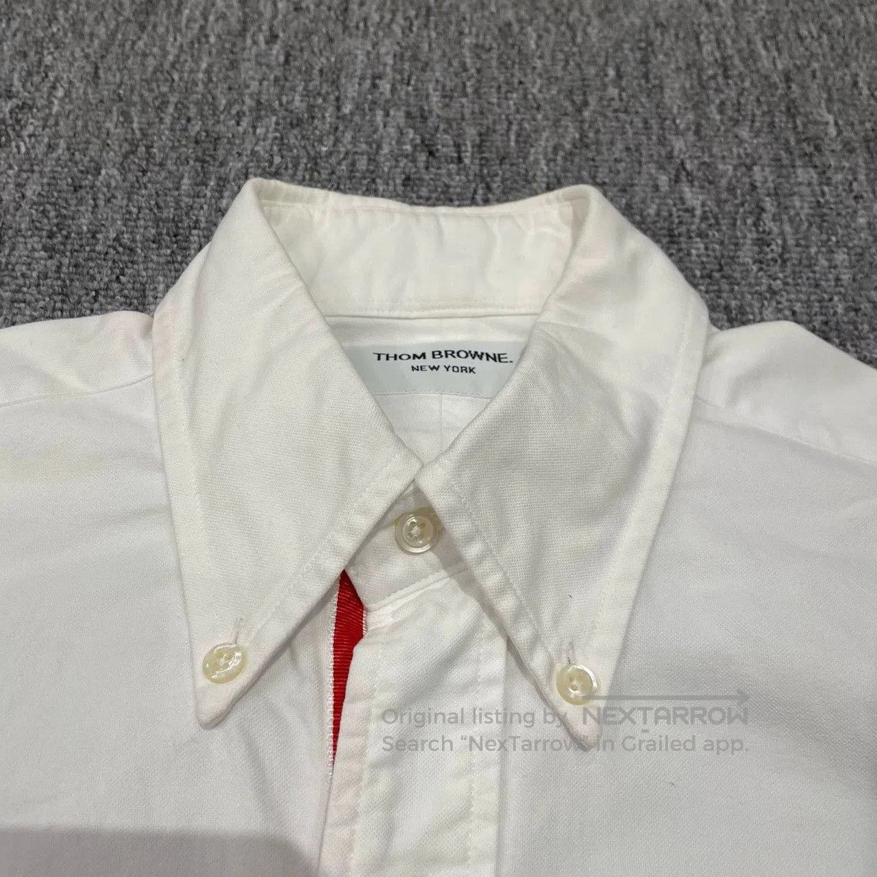 Thom Browne Thom Browne TB White Long Sleeve Shirt. Size US XS / EU 42 / 0 - 7 Thumbnail