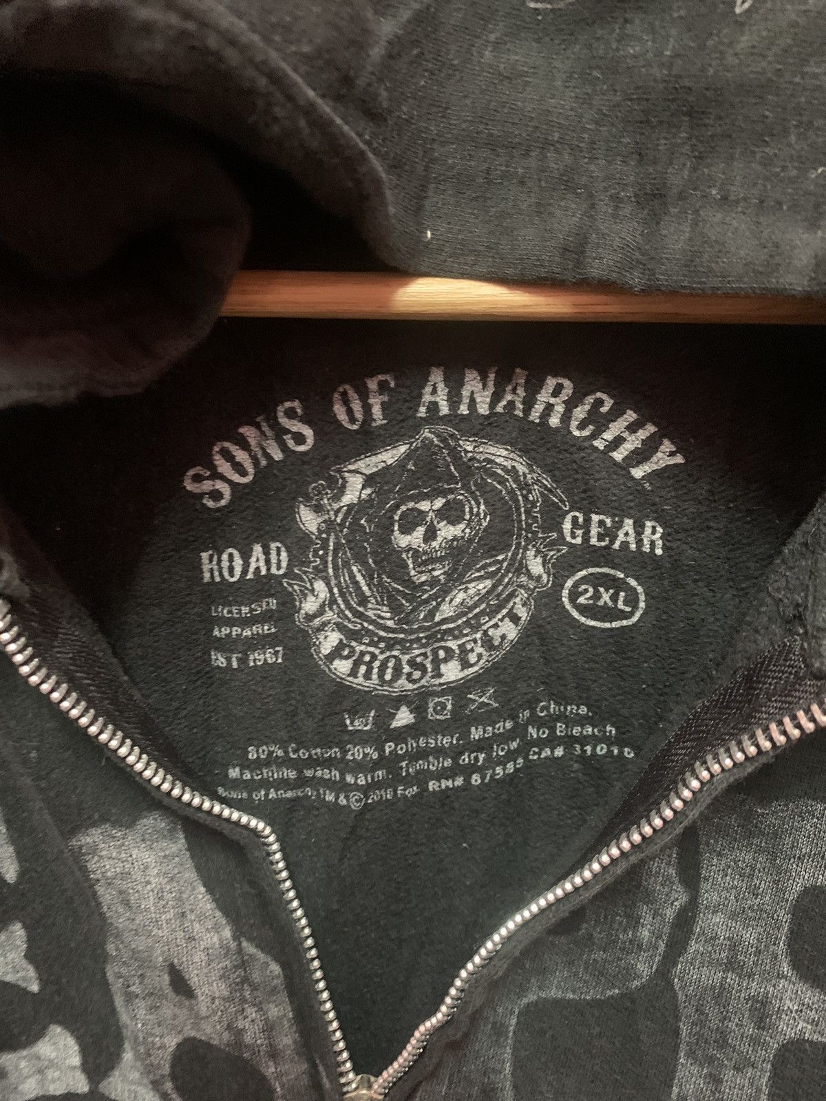 Vintage VINTAGE!! Sweater Hoodies Sond of Anarchy Size US XXL / EU 58 / 5 - 5 Thumbnail