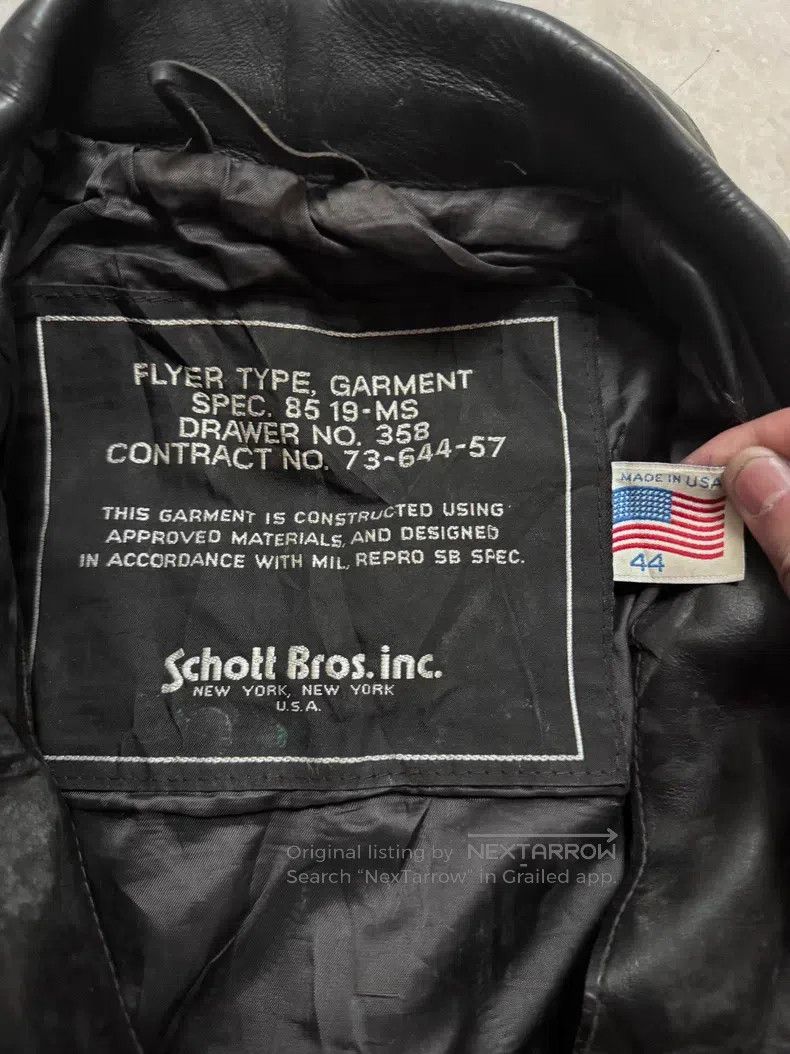 Schott Schott A2 aviator leather jacket Size US S / EU 44-46 / 1 - 4 Thumbnail