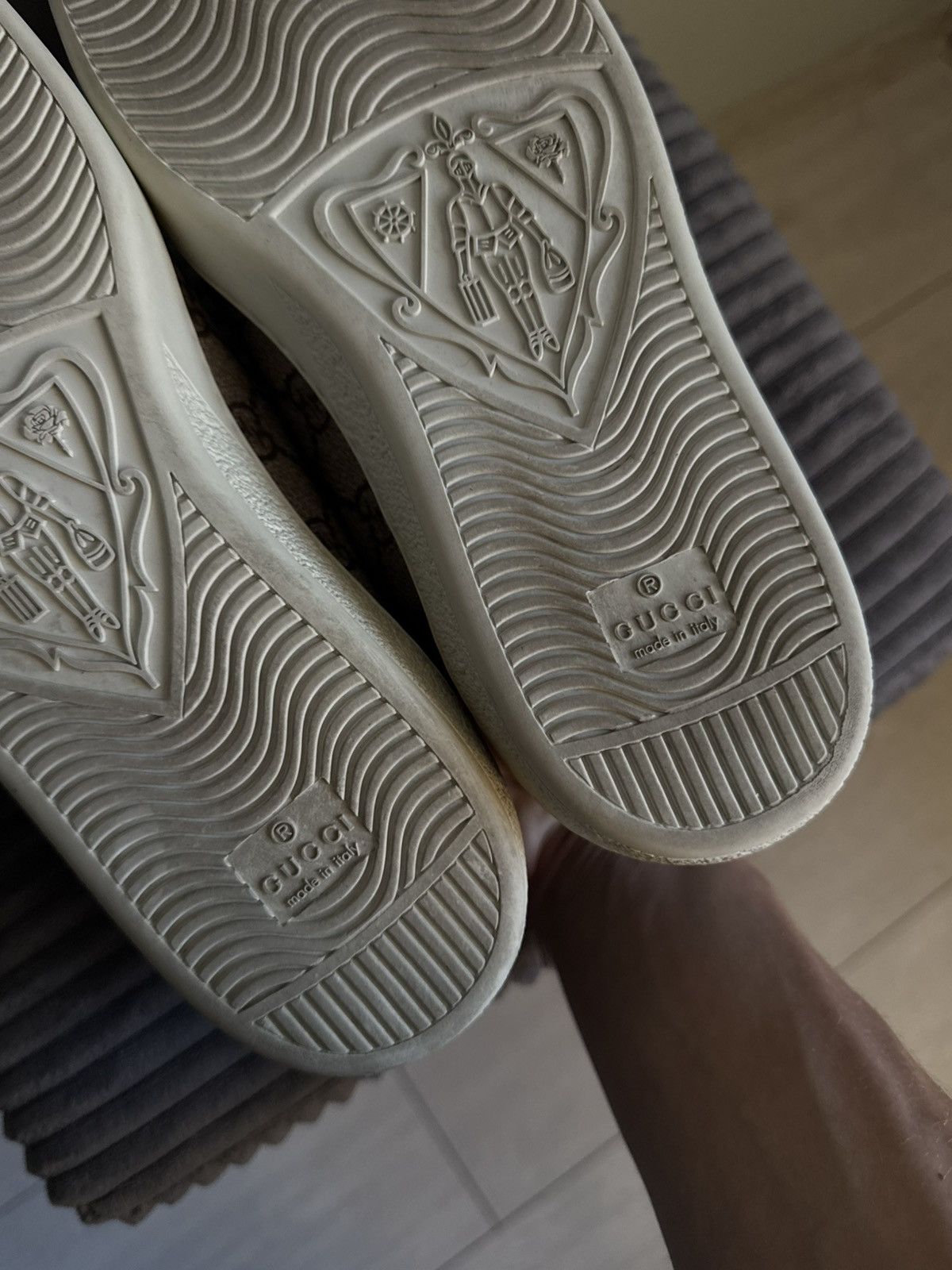Gucci Gucci Fake Not Ace GG Monogram Sneakers Size US 6.5 / EU 39-40 - 12 Thumbnail