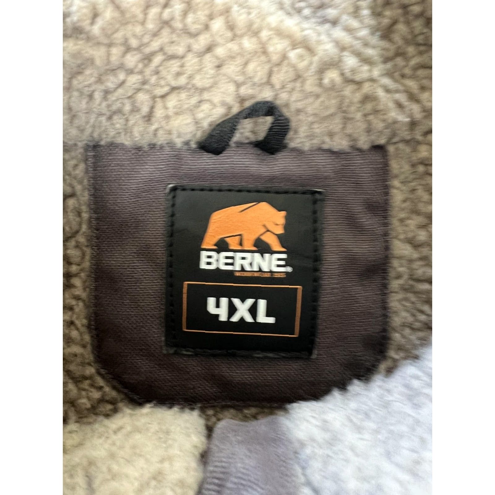 Vintage Berne Vest Mens 4XL Brown Canvas Sherpa Lined Full Zip Quilted Workwear Size US XXL / EU 58 / 5 - 6 Thumbnail