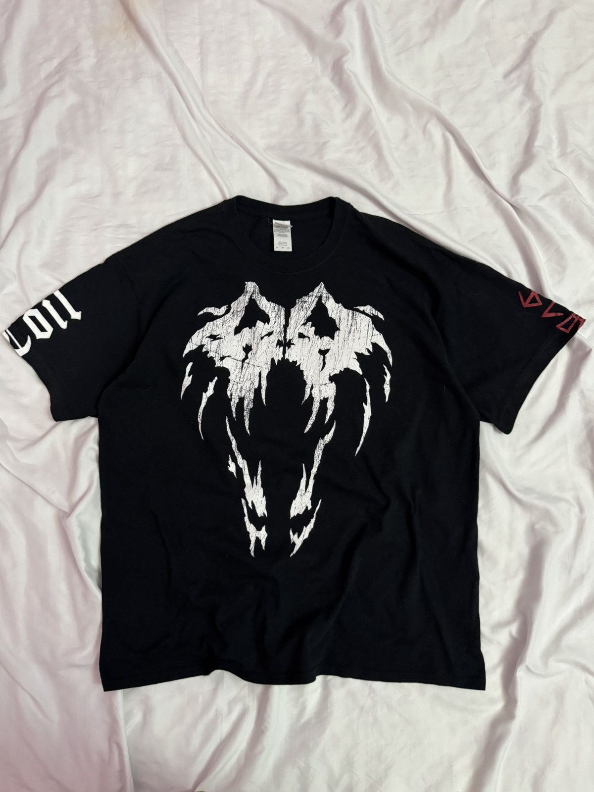 Japanese Brand 2000s Cyber Cobra Skeleton Affliction Styled Tees Size US XL / EU 56 / 4 - 1 Thumbnail