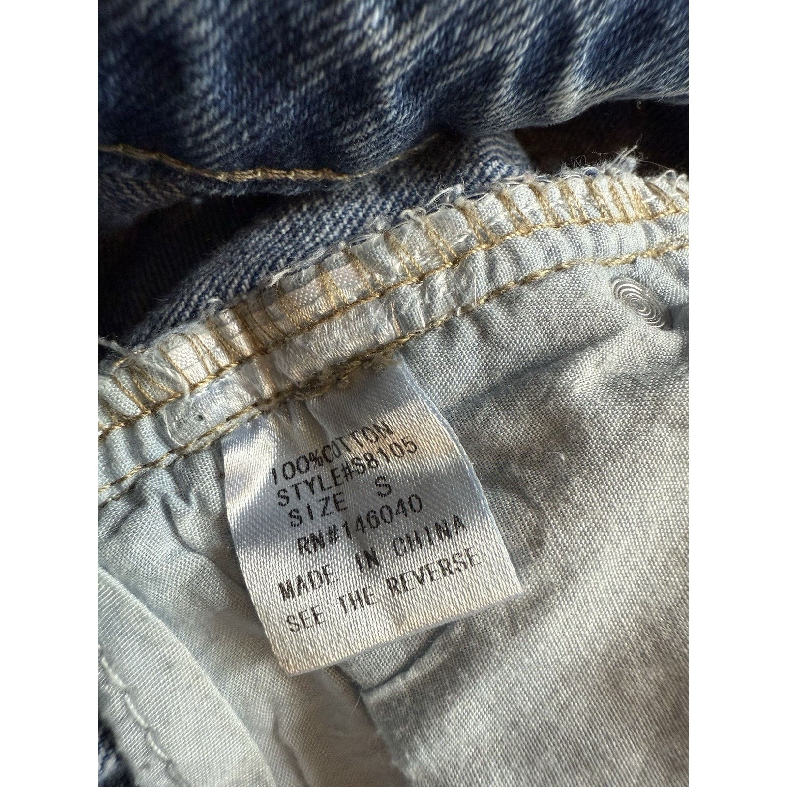 Other Boutique Distressed High Rise Women's Straight Jeans Small Size 29" - 3 Thumbnail