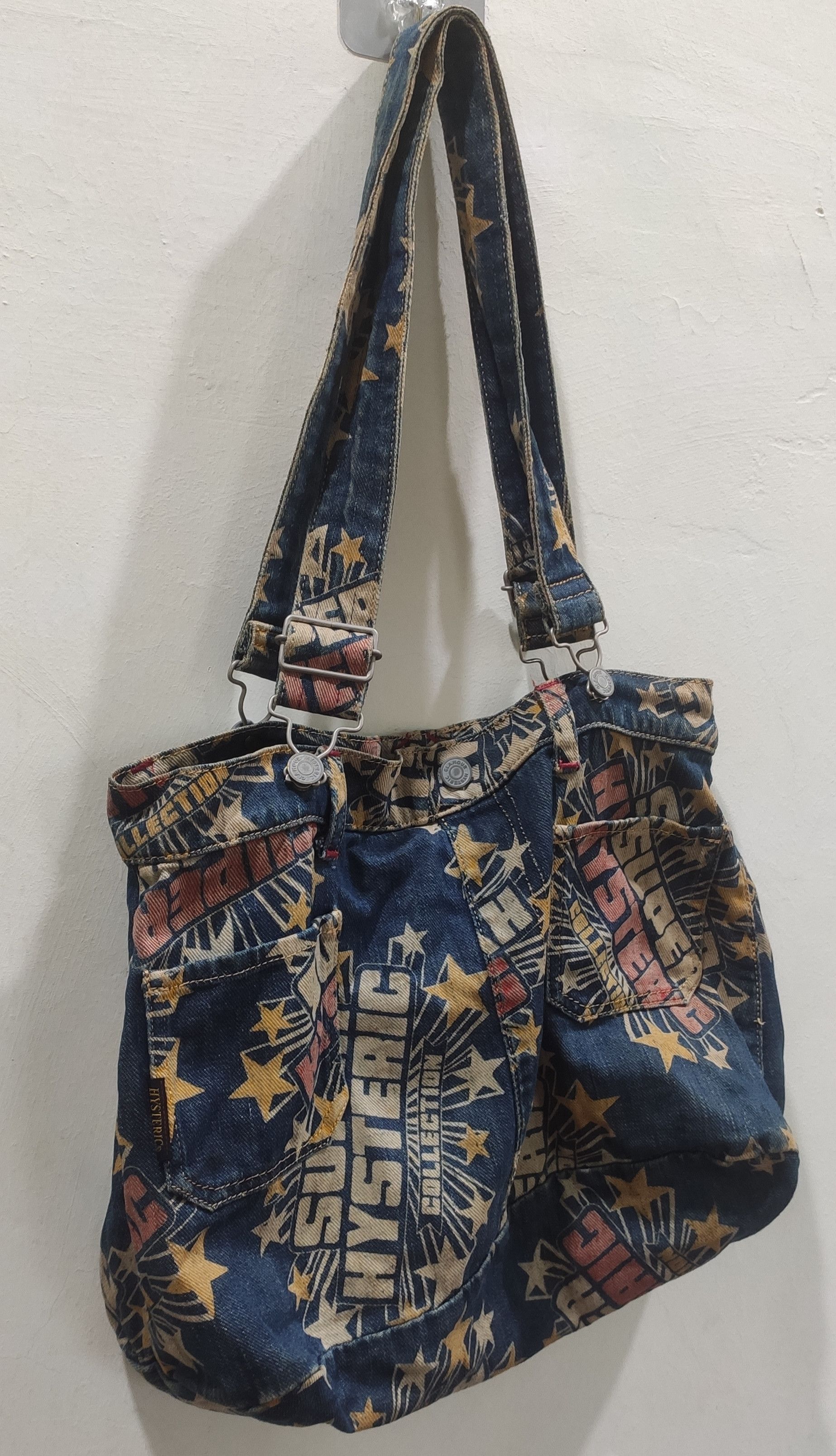 Hysteric Glamour × Vintage Vintage Denim Super Hysteric Glamour Collection Tote Beg Size ONE SIZE - 4 Thumbnail
