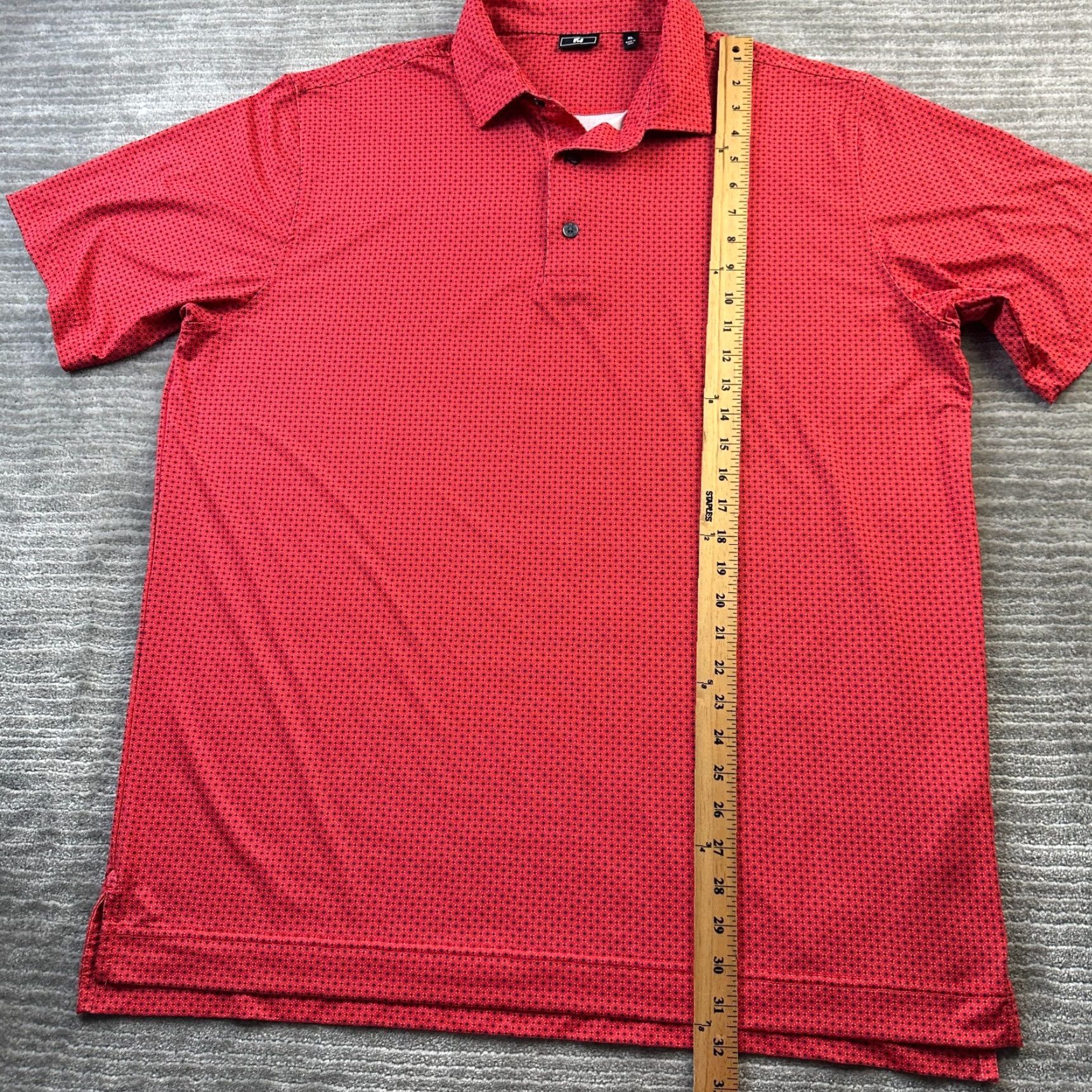 Footjoy Footjoy Polo Shirt Mens XL Red Performance Golf All Over Print Clothing Shirt Gloves? Size US XL / EU 56 / 4 - 8 Thumbnail