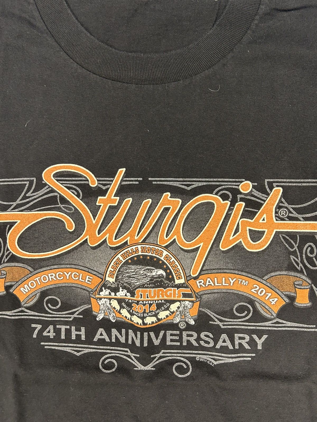Harley Davidson Crazy Vintage Y2K Essential Black Sturgis Motorcycle T-Shirt Size US L / EU 52-54 / 3 - 2 Thumbnail