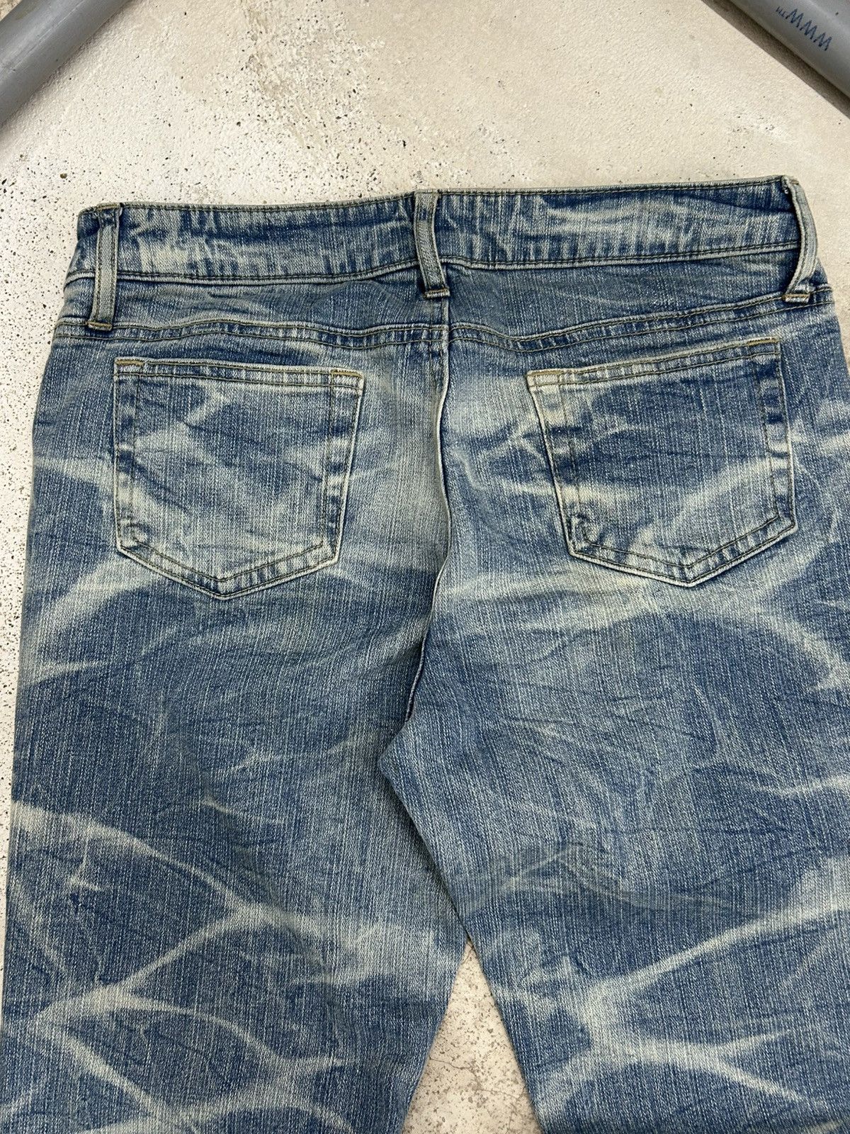 Le Grande Bleu (L.G.B.) Vintage Daily Topics Flare Striking Washed Denim Size US 30 / EU 46 - 17 Thumbnail
