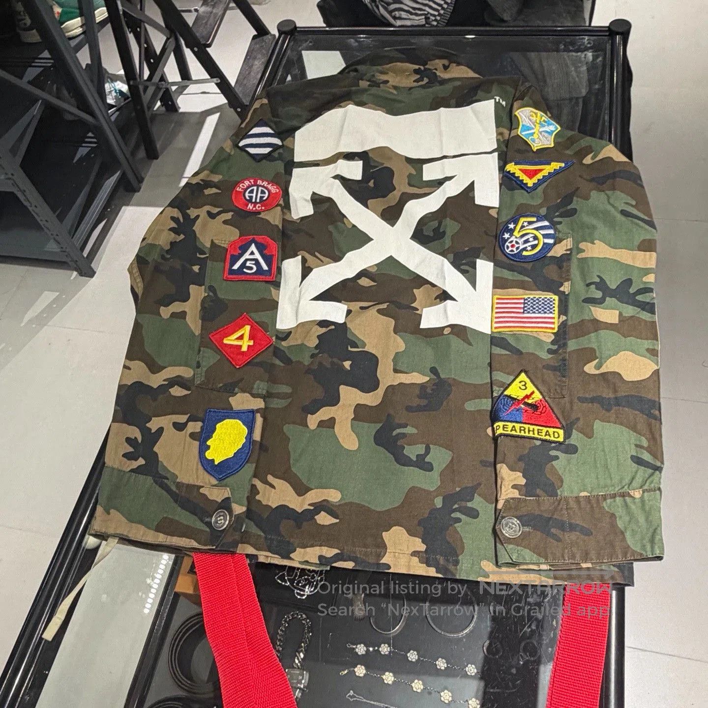Off-White Off White Camouflage Medal Jacket. Size US XL / EU 56 / 4 - 2 Thumbnail