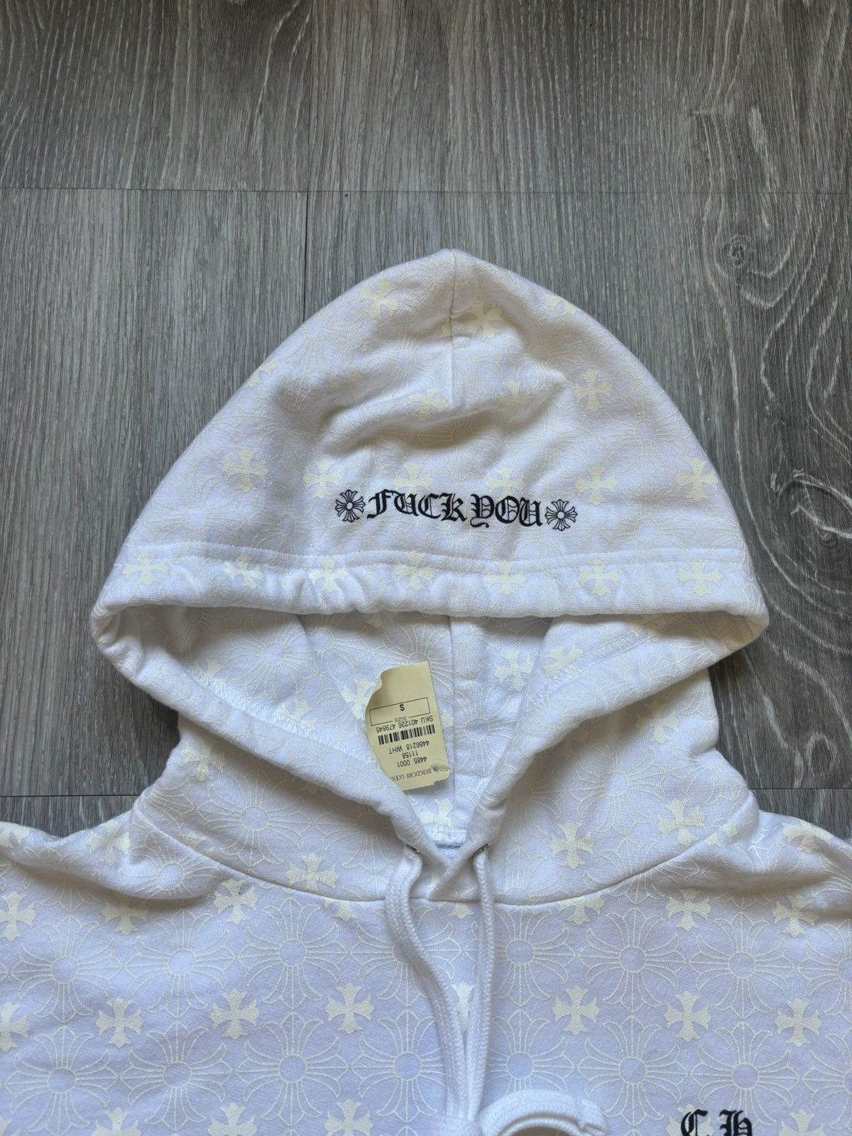 Chrome Hearts Chrome Hearts White Cross Plus Hoodie Size US S / EU 44-46 / 1 - 4 Thumbnail