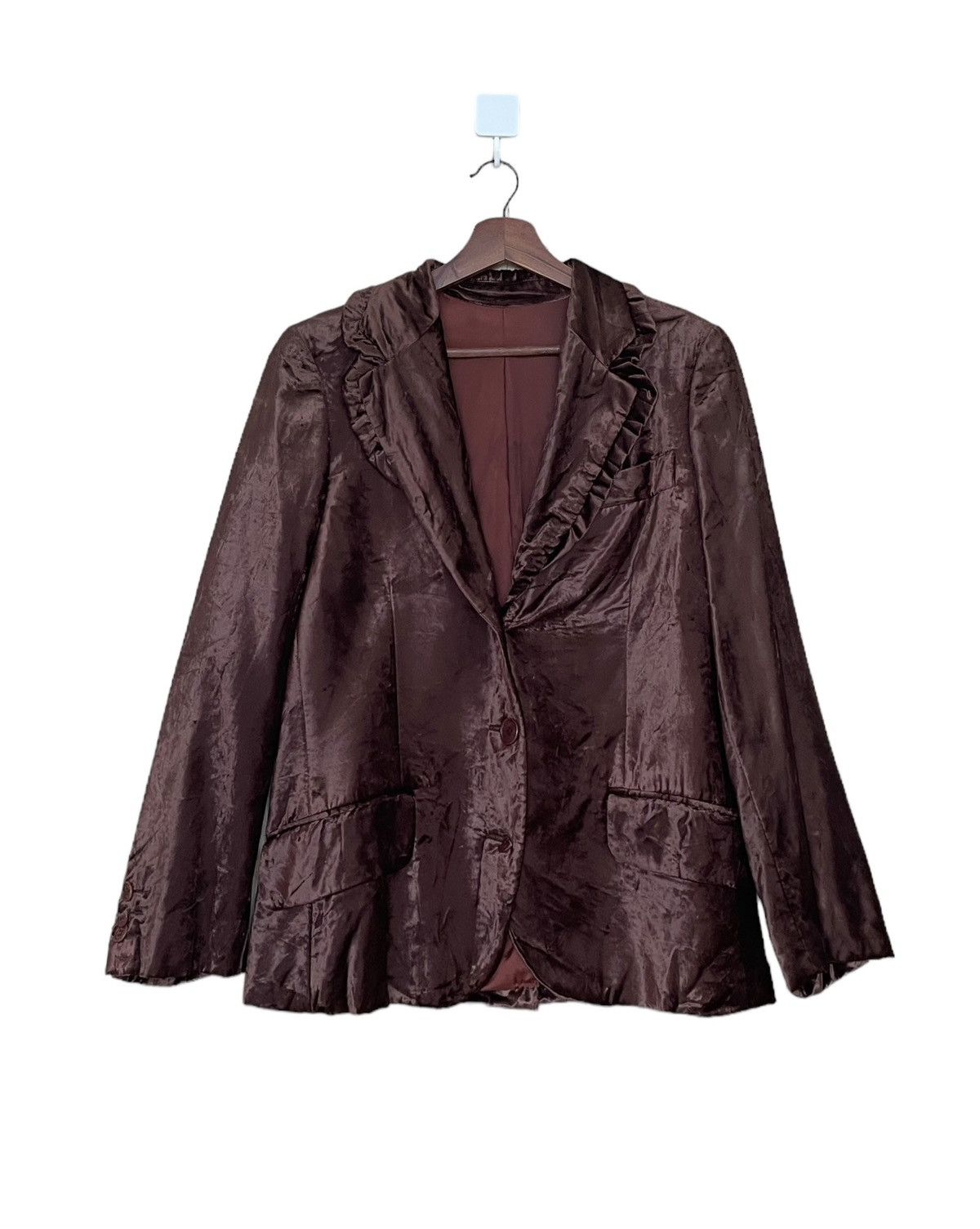 Designer × Moschino Vintage Brand Moschino Velvet Jacket 1990s Size US M / EU 48-50 / 2 - 1 Thumbnail