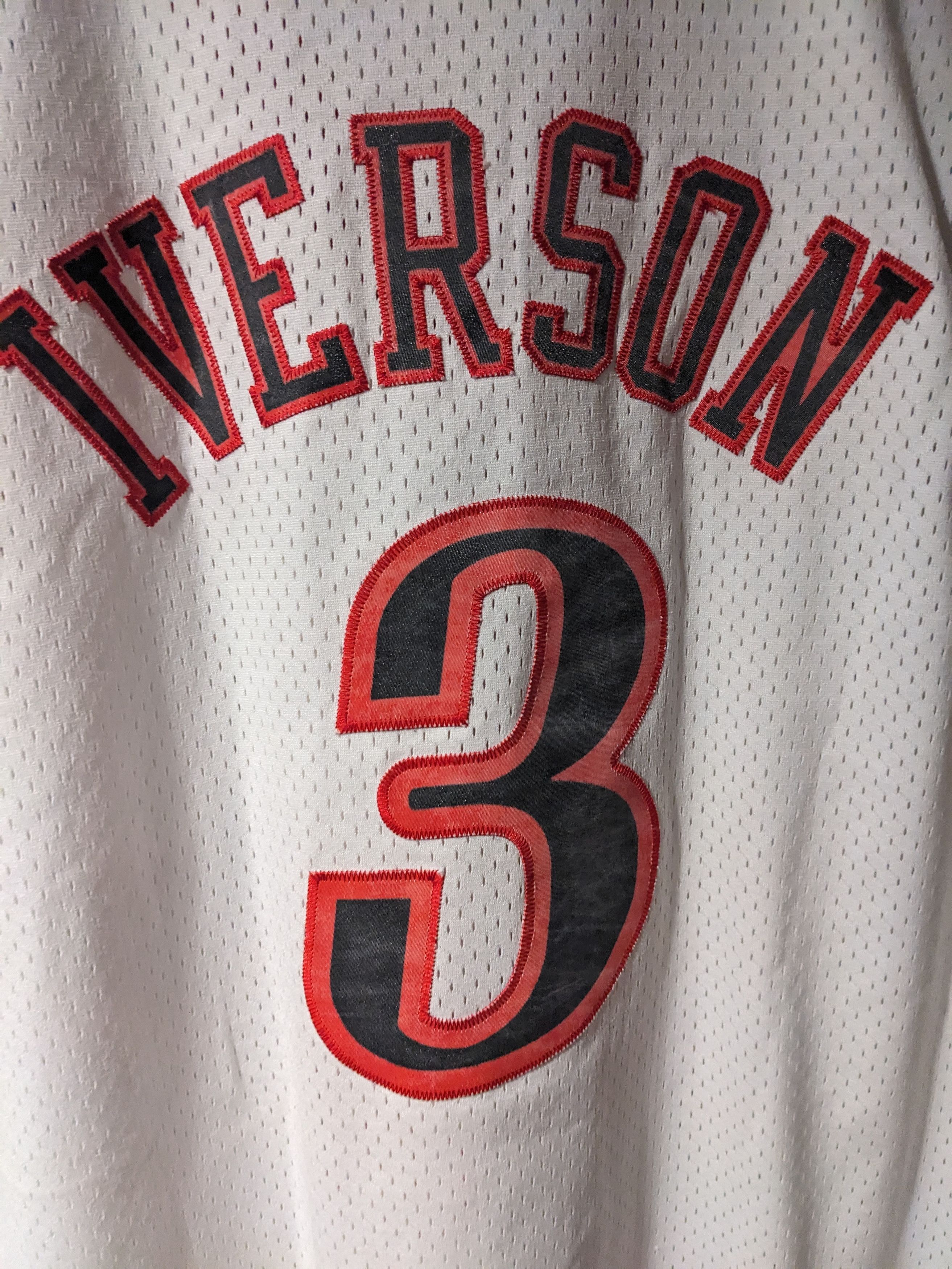 NBA × Vintage Vintage Y2K Philadelphia 76ers Iverson Basketball Jersey Size US XL / EU 56 / 4 - 8 Thumbnail
