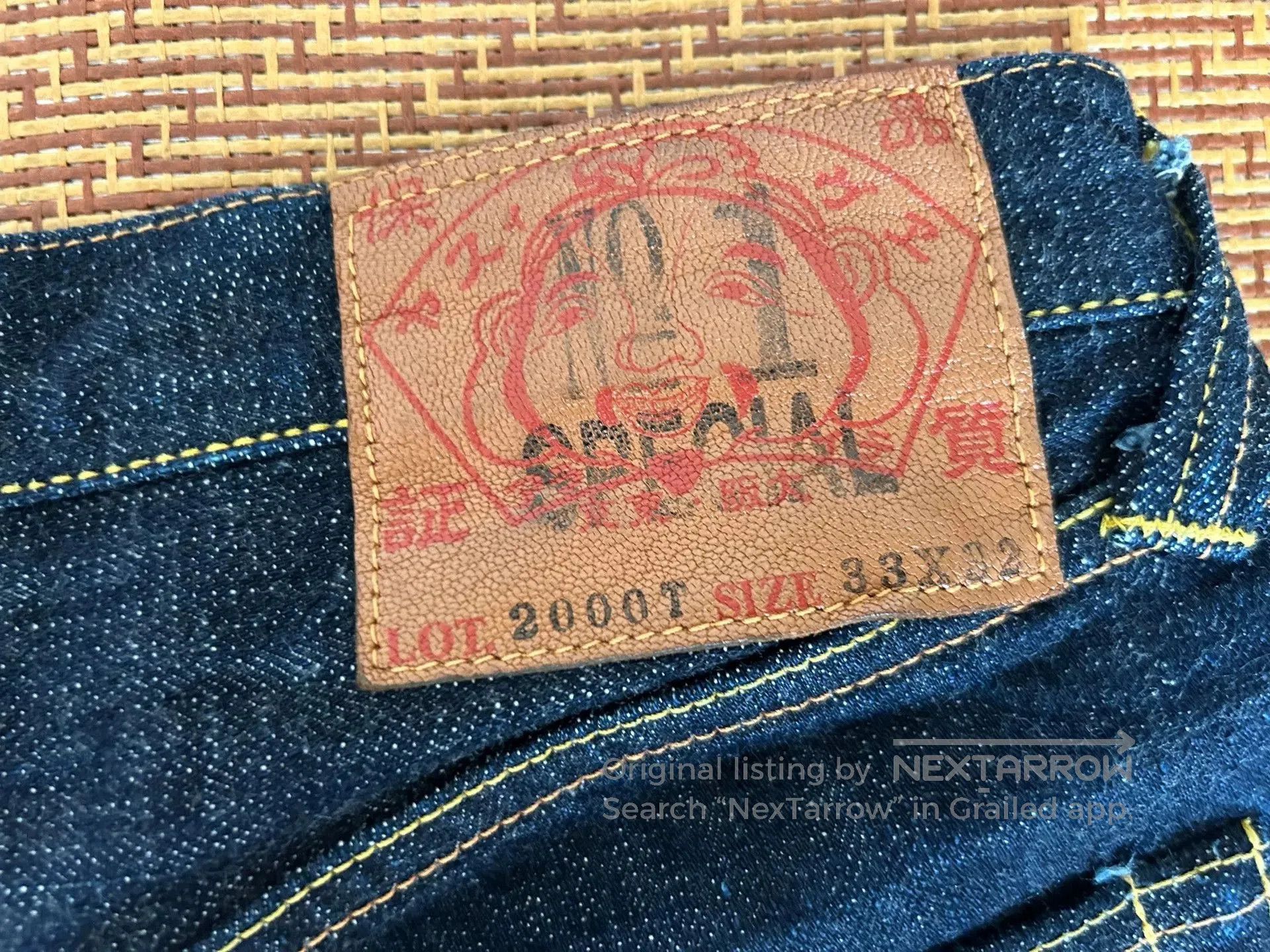 Evisu Evisu No1 2000T Denim Jeans. Size US 33 - 6 Thumbnail