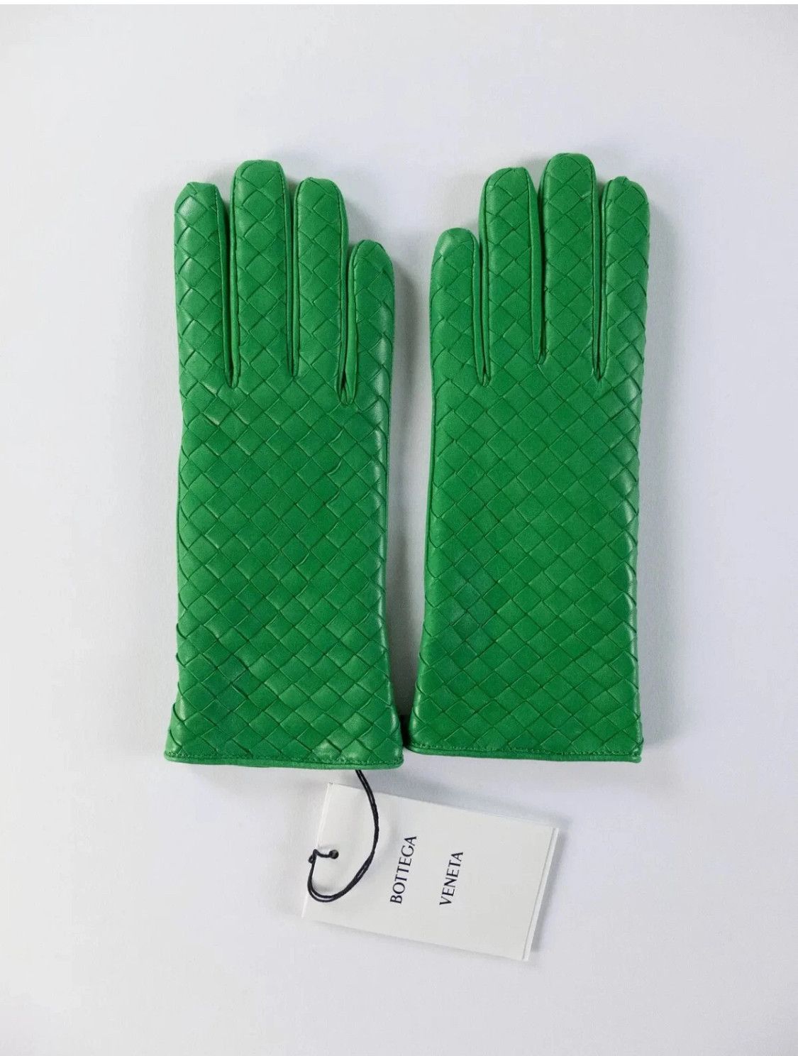 Bottega Veneta BOTTEGA VENETA green intrecciato leather gloves Size 8 Size ONE SIZE - 1 Thumbnail