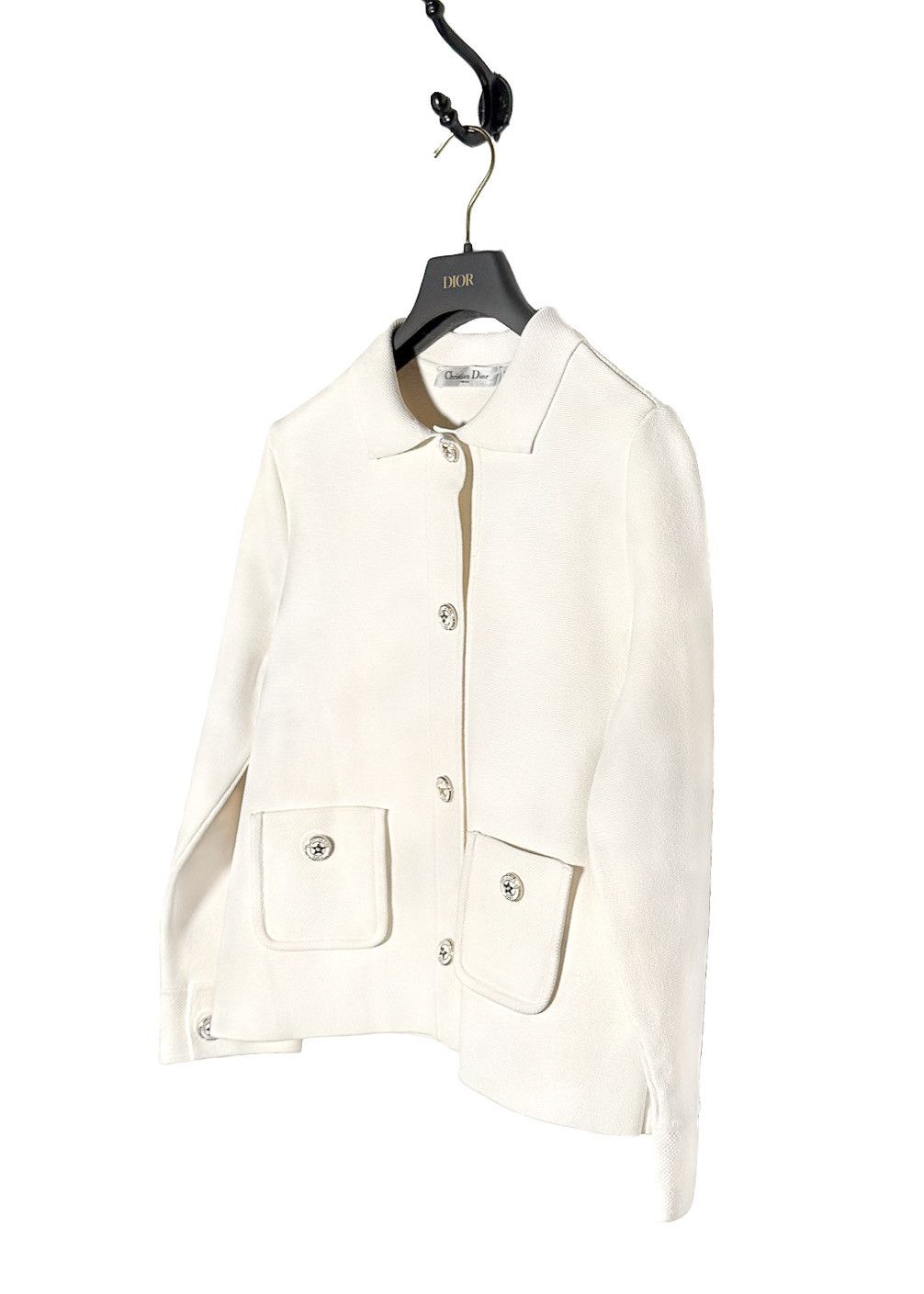 Dior Dior White Technical Mesh Cropped Jacket Size M / US 6-8 / IT 42-44 - 2 Thumbnail