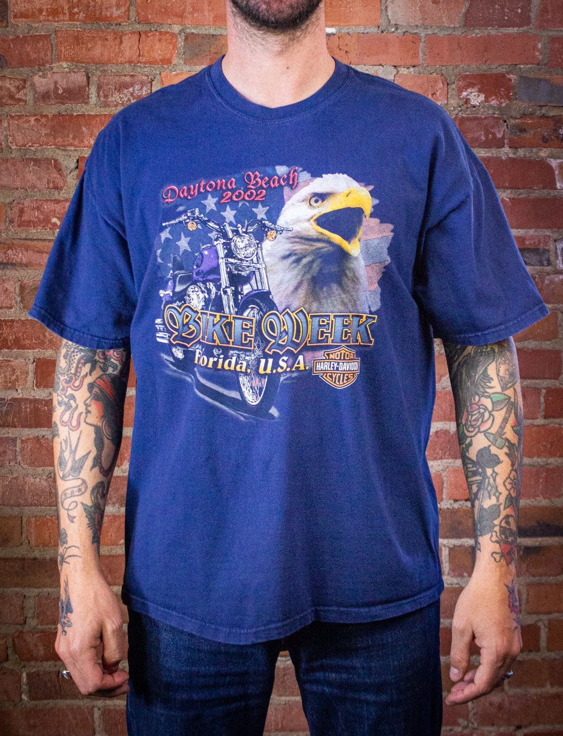 Harley Davidson × Vintage Vintage Harley Davidson Sturgis Black Hills T Shirt 2004 Size US XXL / EU 58 / 5 - 1 Thumbnail