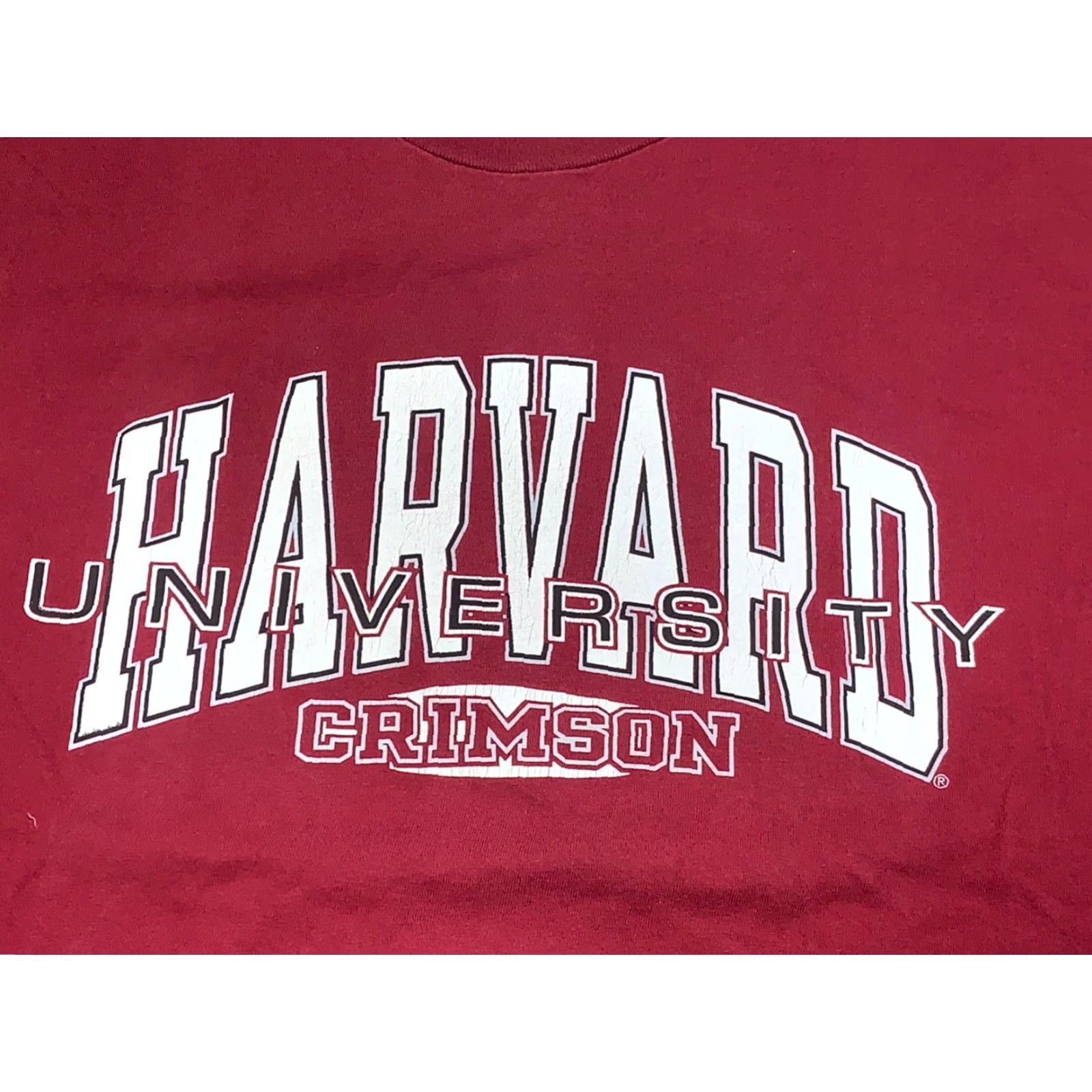 Champion VINTAGE Harvard University Crimson T Shirt Mens XL Red USA Single Stitch 10156 Size US XL / EU 56 / 4 - 2 Thumbnail