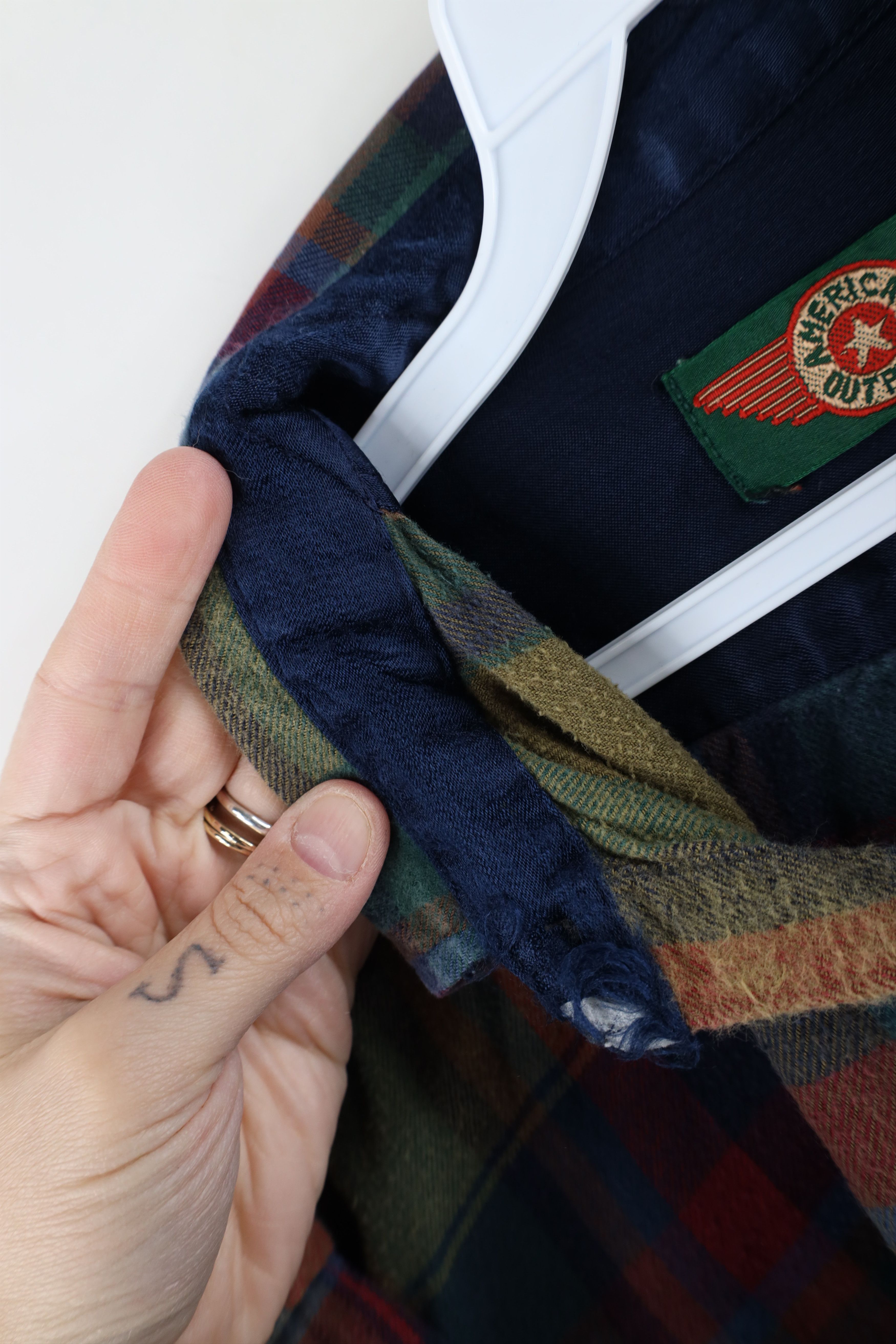 Vintage Vintage 90s Streetwear Rainbow Plaid Flannel Button Shirt Size US M / EU 48-50 / 2 - 8 Thumbnail