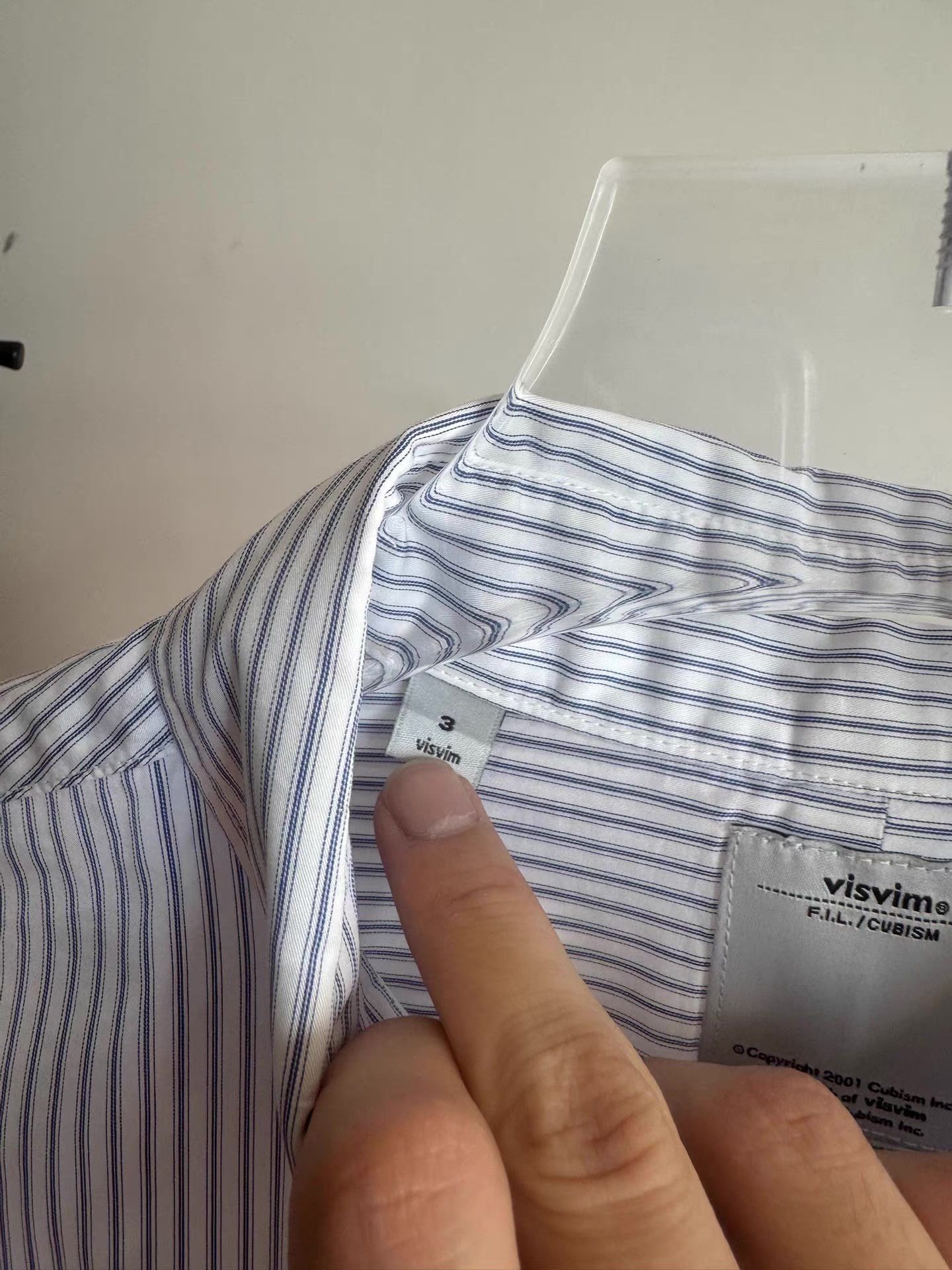 Visvim Visvim stars and stripes satin shirt Q17 Size US L / EU 52-54 / 3 - 6 Thumbnail