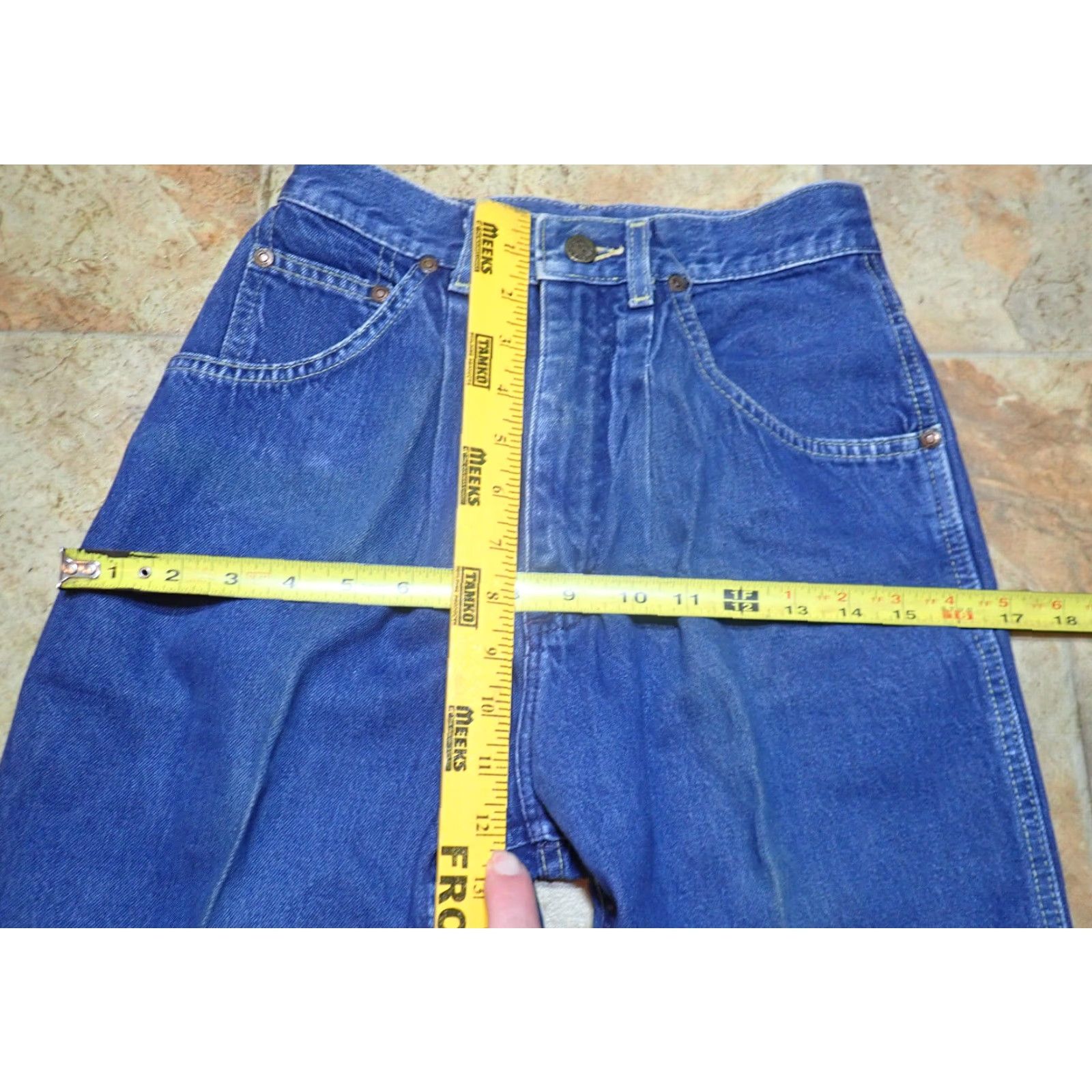 Lee Vintage 1970s Lee Riders 5 Pocket High Rise Jeans Size 7 Blue Size 28" / US 6 / IT 42 - 6 Thumbnail