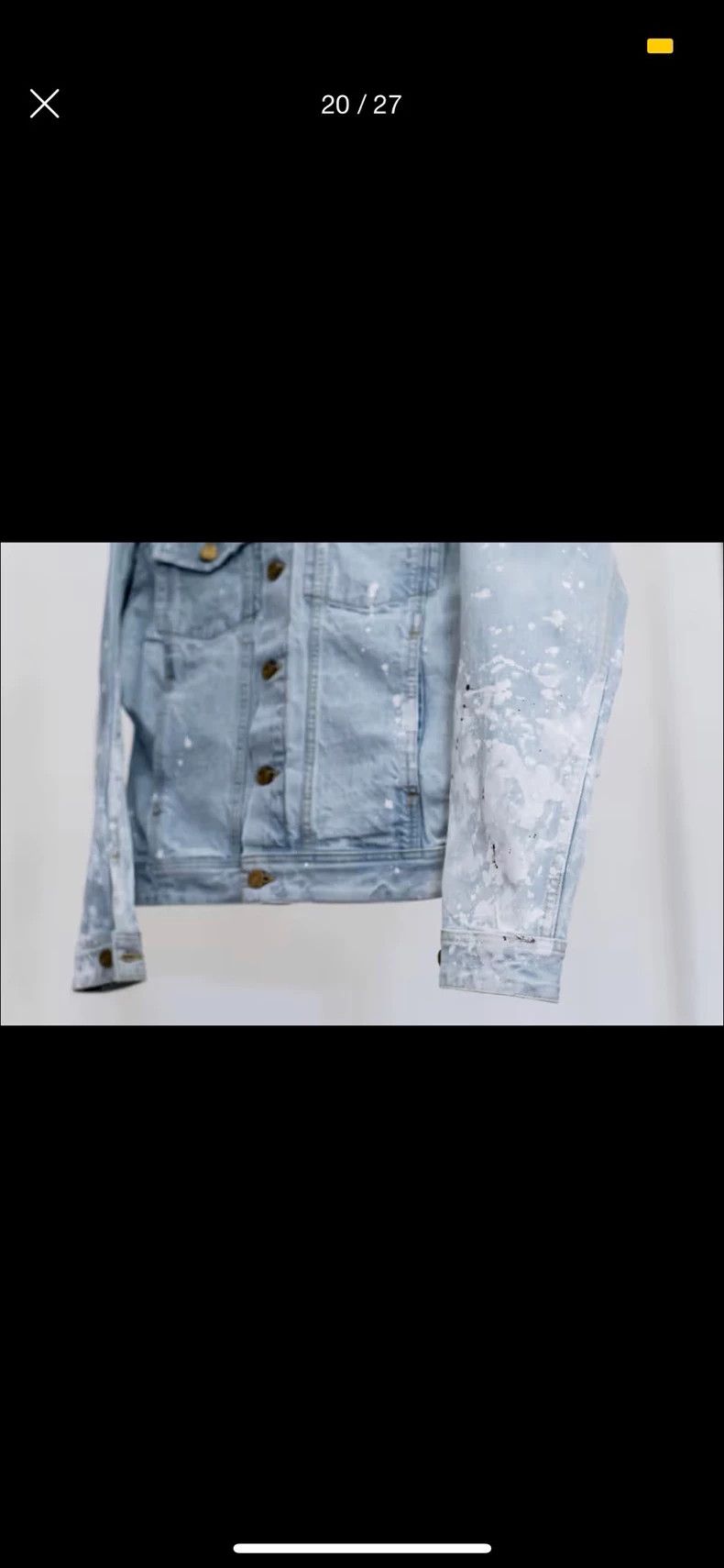 Fear of God Fear of God Limited edition ink-splashed denim jacket Size US L / EU 52-54 / 3 - 6 Thumbnail