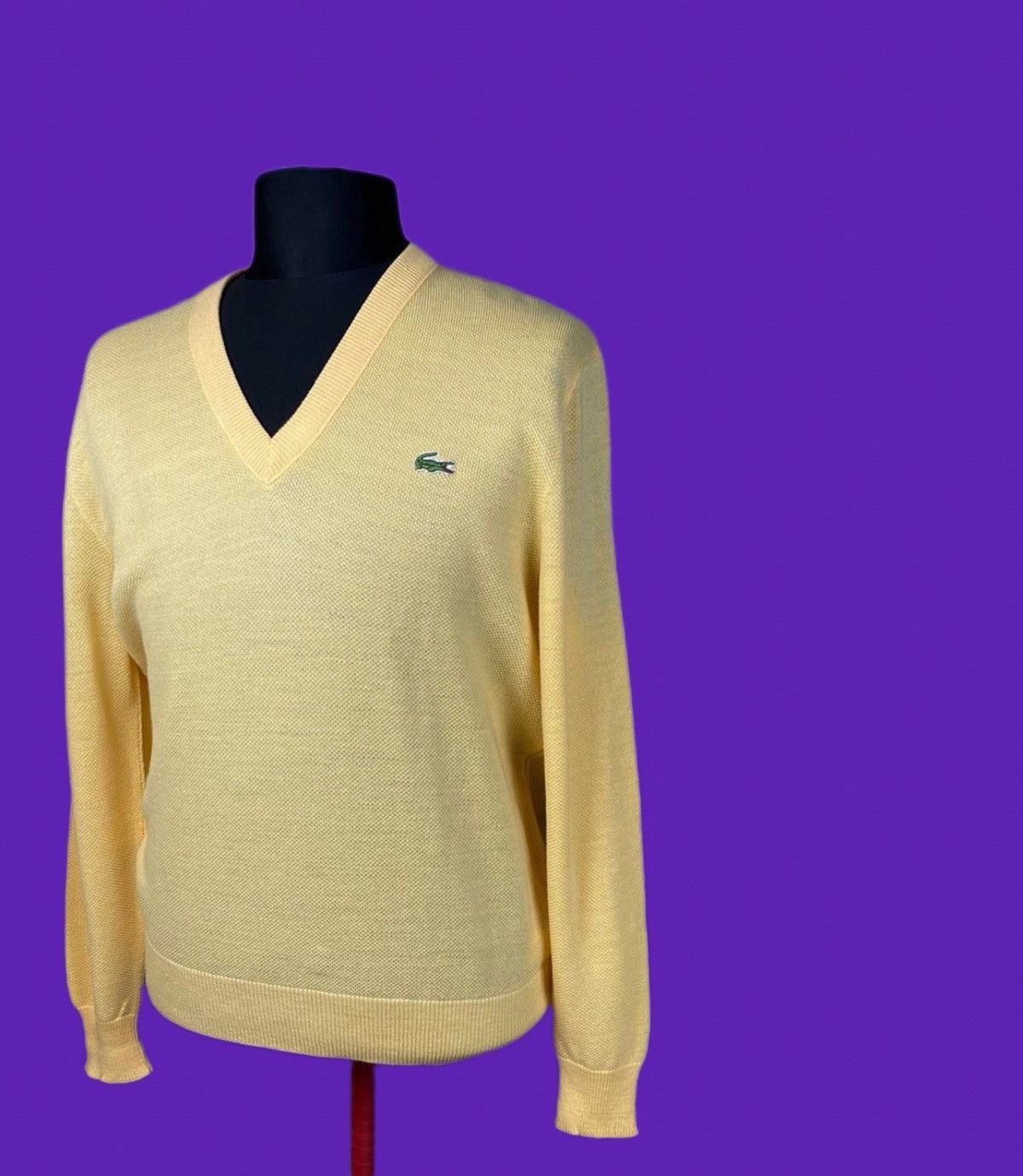 Lacoste × Vintage Lacoste Sweater Vintage 90s Size US XL / EU 56 / 4 - 1 Thumbnail