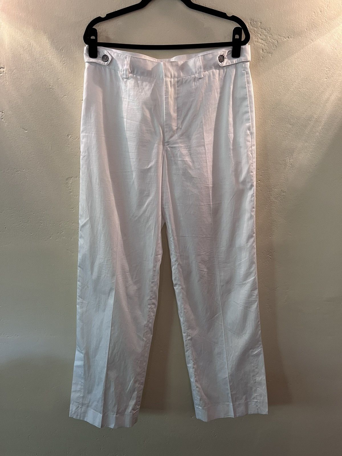 Emporio Armani Emporio Armani White Trousers Size EU 50 Size US 34 / EU 50 - 1 Thumbnail