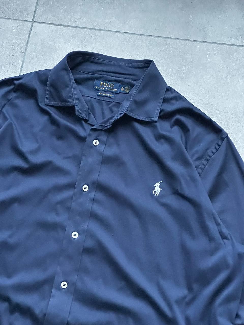 Polo Ralph Lauren Rare Polo Ralph Lauren Navy Luxury Shirt Size XL Size US XL / EU 56 / 4 - 4 Thumbnail
