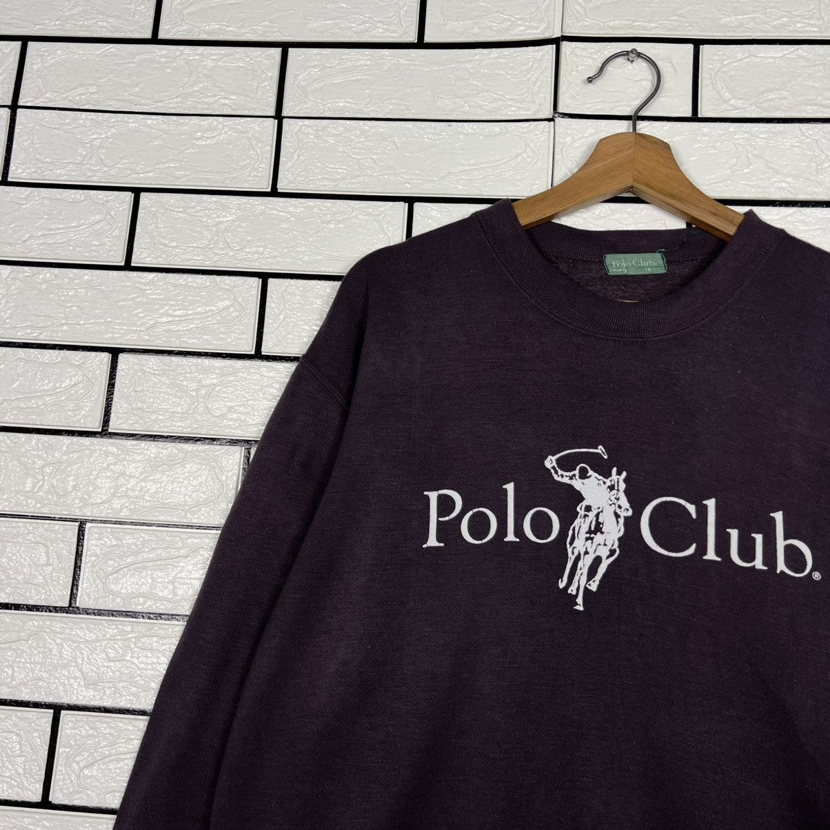 Japanese Brand Vintage POLO CLUB Big Logo Crewneck Sweatshirt #3981-C181 Size US L / EU 52-54 / 3 - 4 Thumbnail