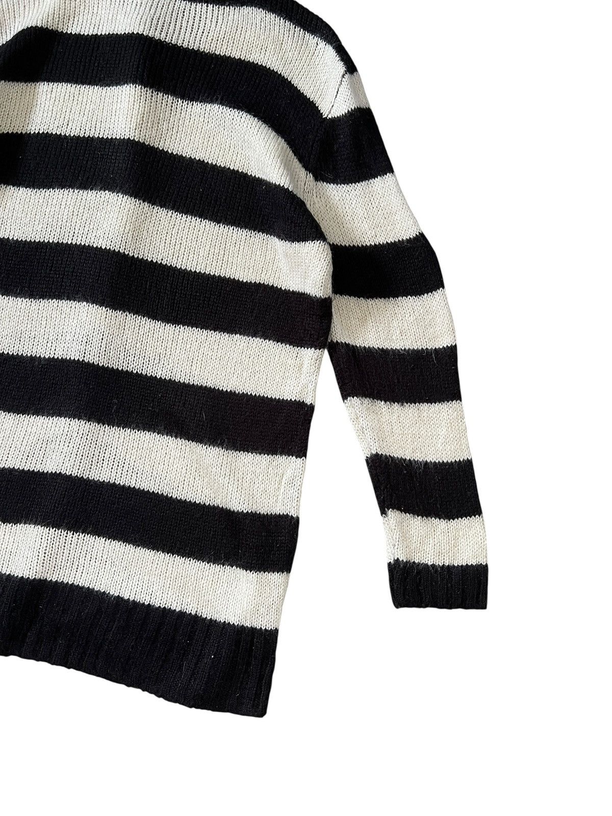 Algonquins Algonquins 🇯🇵 Border Stripes Button Knit Sweater Size L / US 10 / IT 46 - 8 Thumbnail
