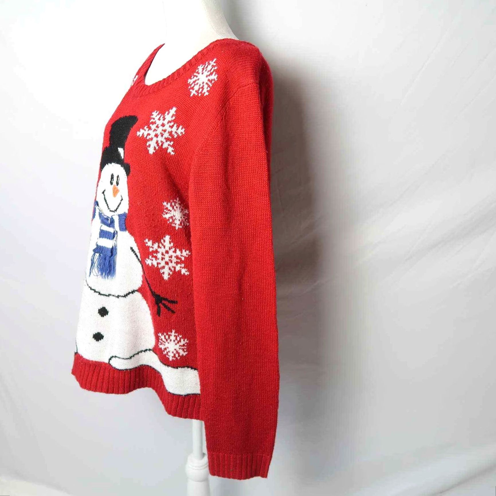Vintage VINTAGE Carolyn Taylor Sweater Shirt Women XL Red Holiday Snowman Snowflake Pullover Size XL / US 12-14 / IT 48-50 - 3 Thumbnail
