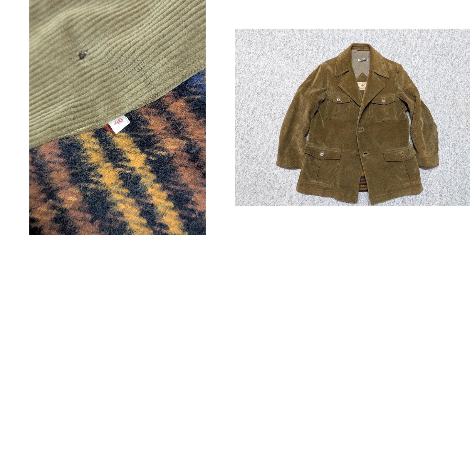 Vintage VINTAGE Field & Stream JACKET Blazer Corduroy Coat Brown 40 M Mens NYLON/COTTON Norfolk Field & Stream Hunting 40 in Chest 22-32 length 24.5 19 90s Size 40R - 8 Thumbnail