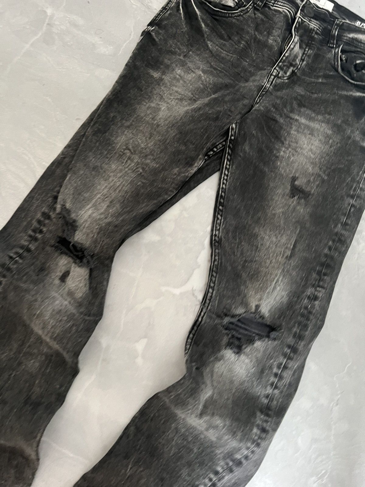 Japanese Brand Vintage Faded Skinny Underground / Balenciaga Style Retro 90 Size US 30 / EU 46 - 4 Thumbnail