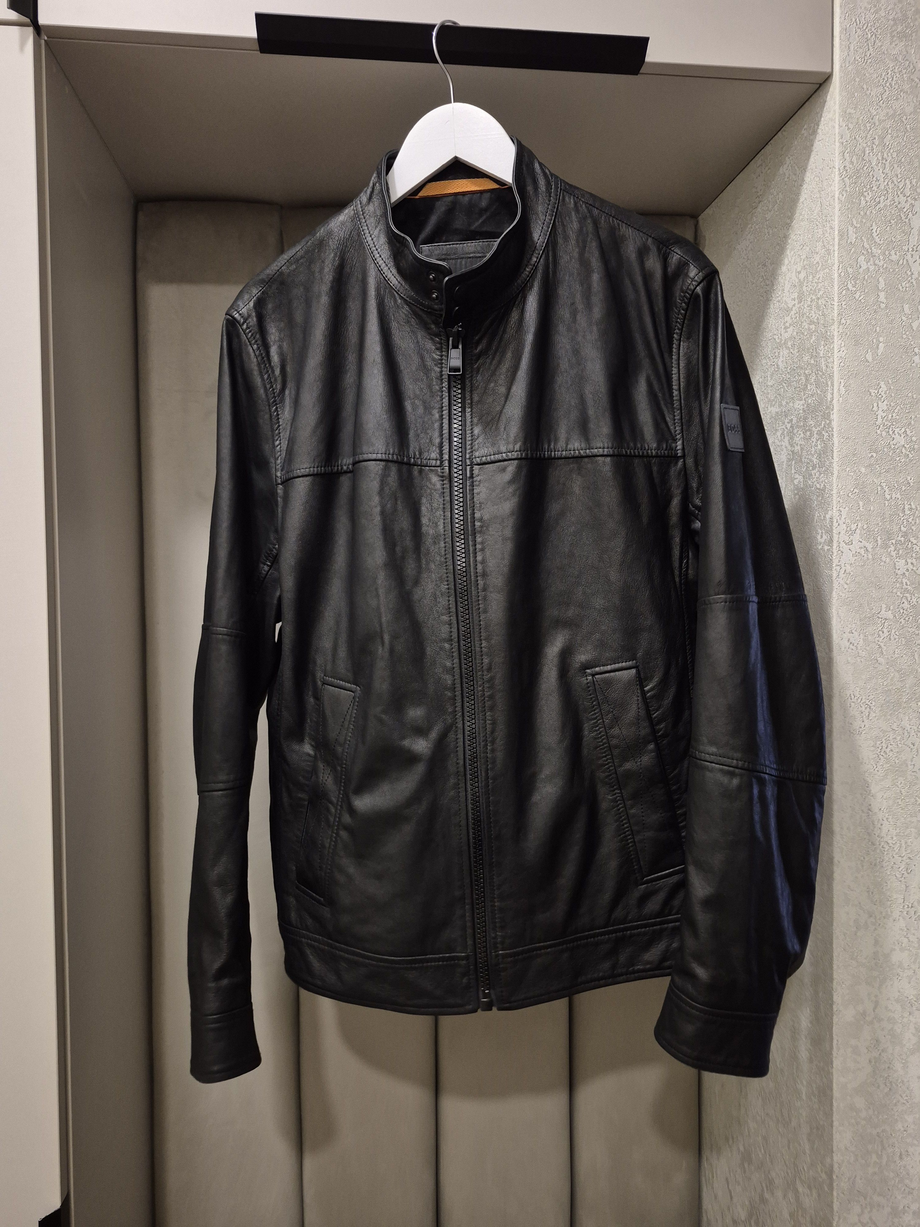 Hugo Boss BOSS men leather jacket Size US L / EU 52-54 / 3 - 1 Thumbnail