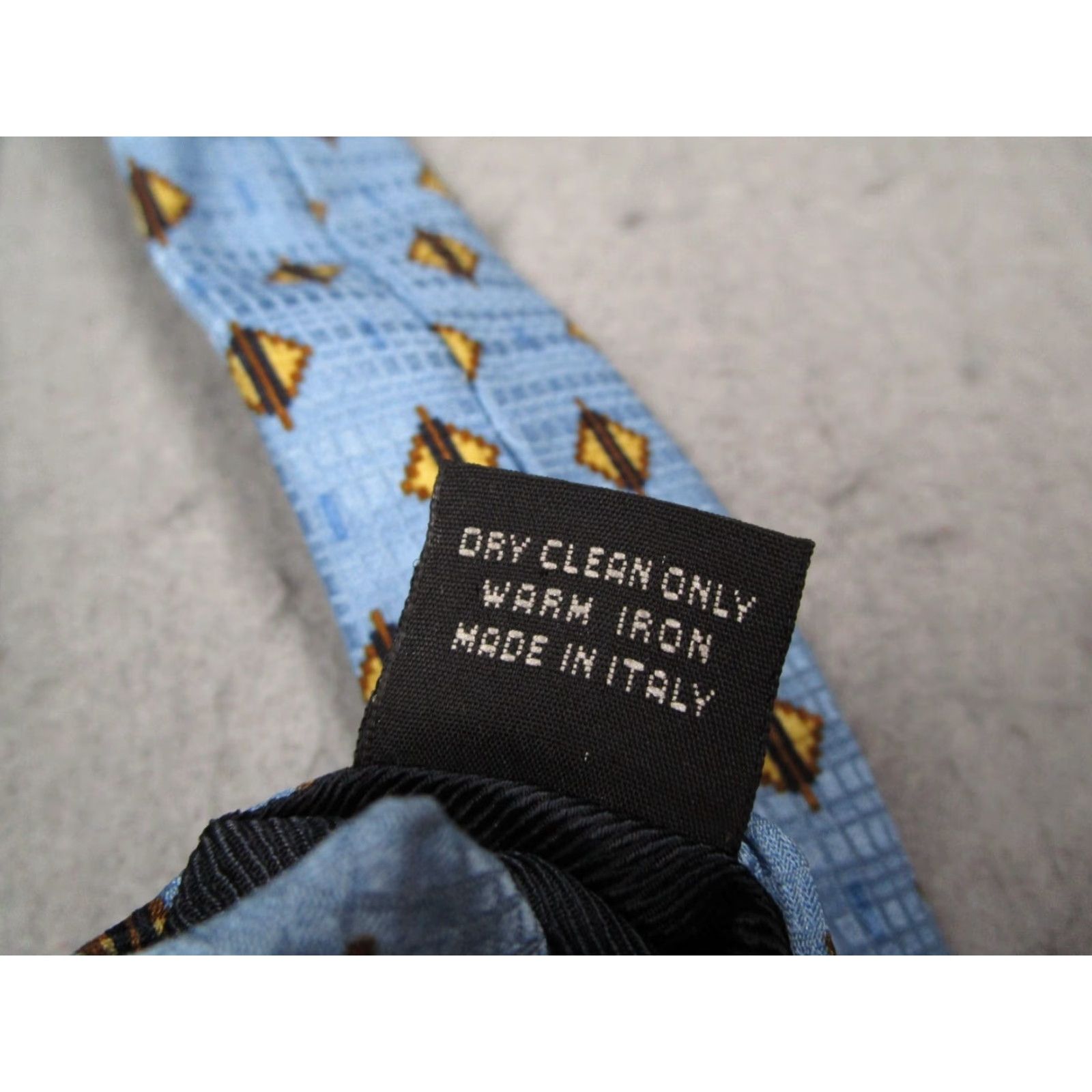 Ermenegildo Zegna VINTAGE Ermenegildo Zegna Men's Blue Silk Neck Tie Abstract Geometric Classic Italy Designer Size ONE SIZE - 5 Thumbnail