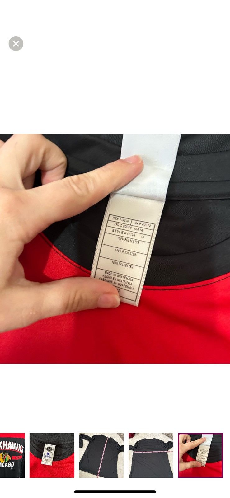 NHL NHL Chicago Blackhawks large long sleeved toews athletic tee Size US L / EU 52-54 / 3 - 5 Thumbnail