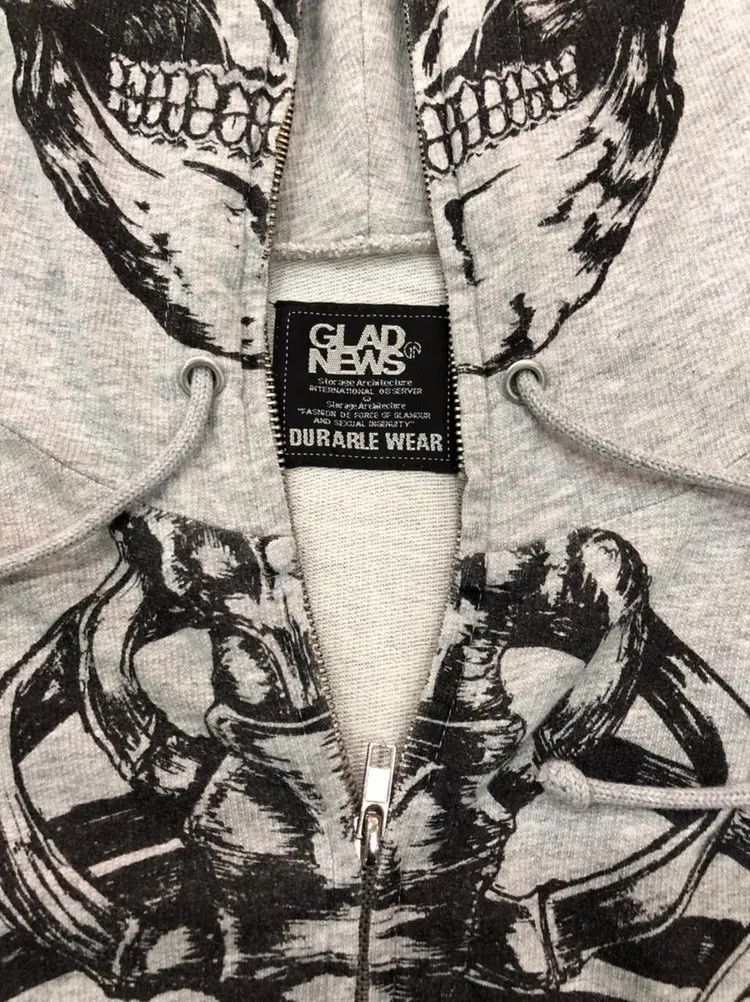 Japanese Brand Glad News Skeleton Ifsixwasnine Hoodie Size US M / EU 48-50 / 2 - 5 Thumbnail